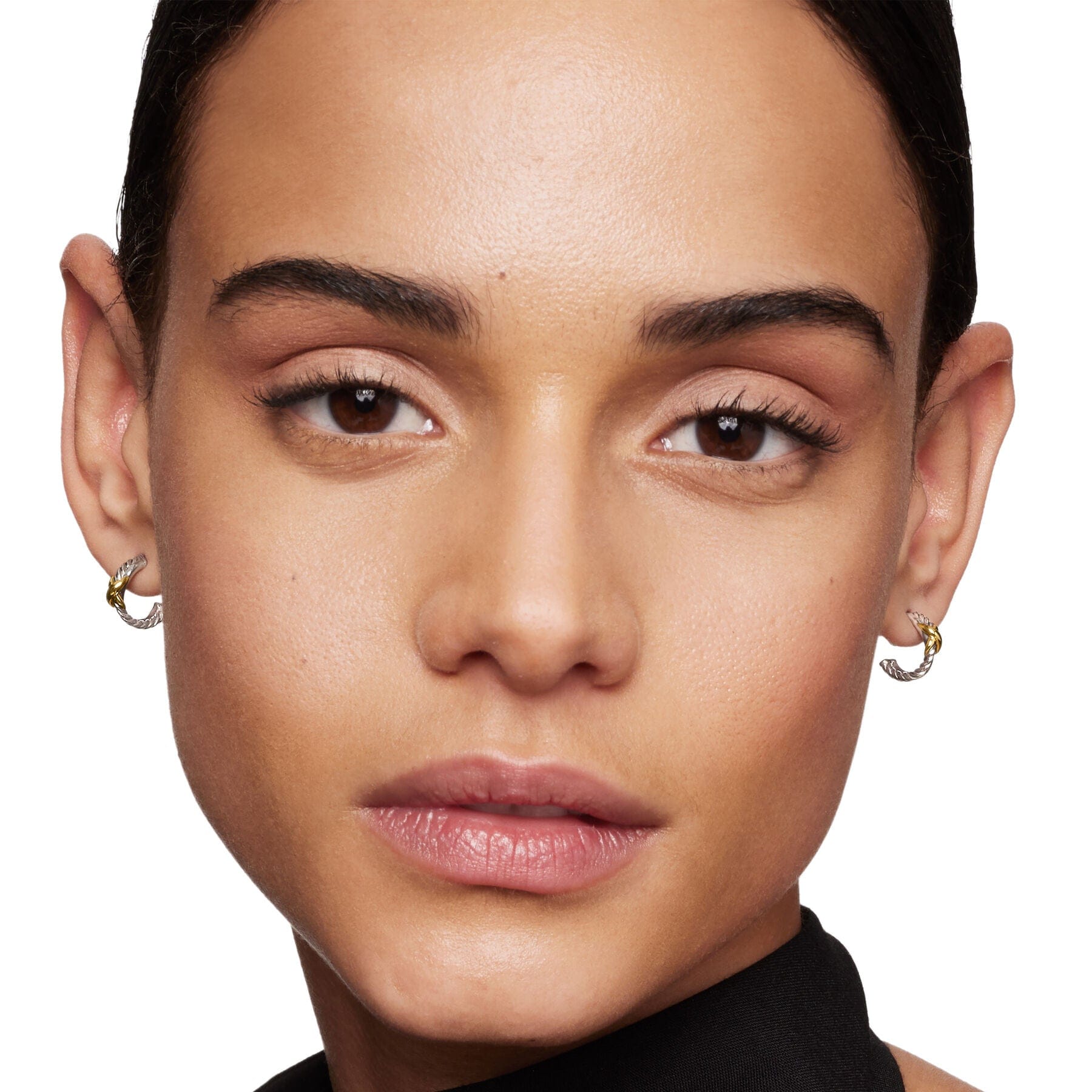 David Yurman The x Collection Earring in Silver and 18 - Karat Yellow Gold