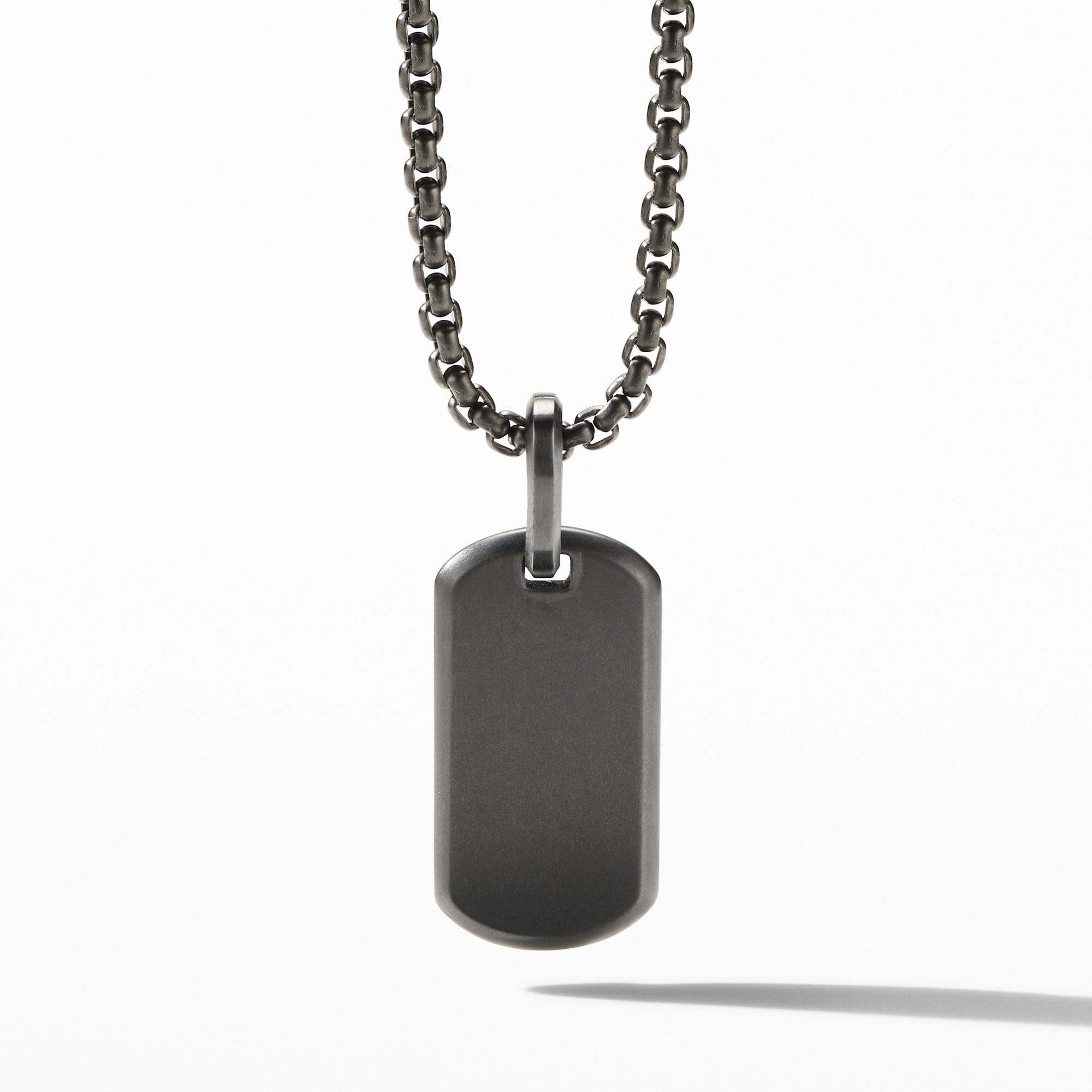 David Yurman The Chevron Collection Pendant in Black Titanium