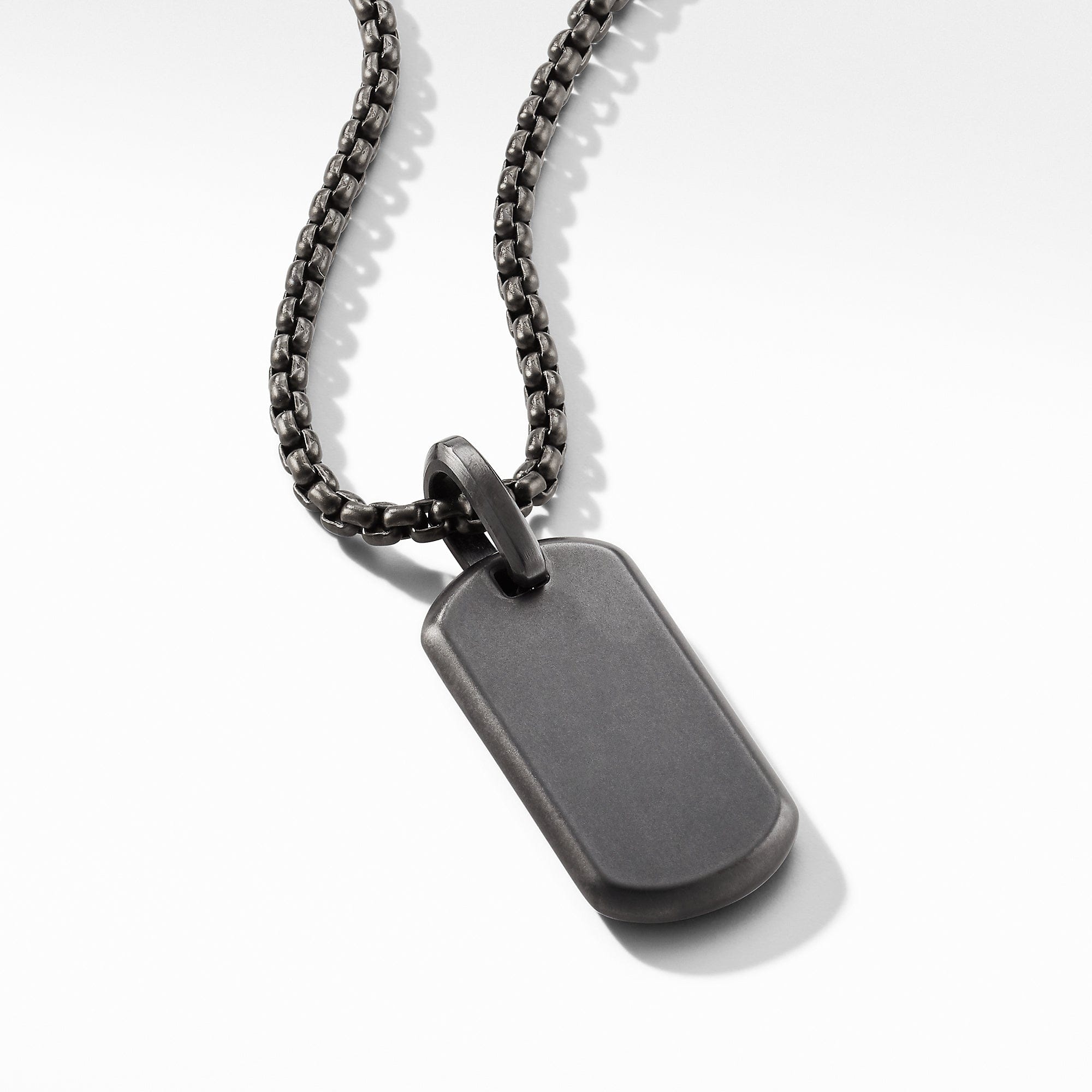 David Yurman The Chevron Collection Pendant in Black Titanium
