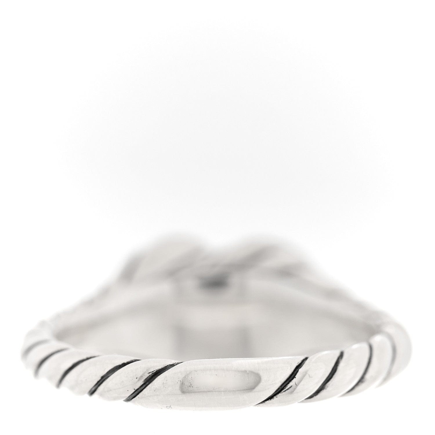 David Yurman Sterling Silver Sculpted Heart Pinky Ring 46 3.75