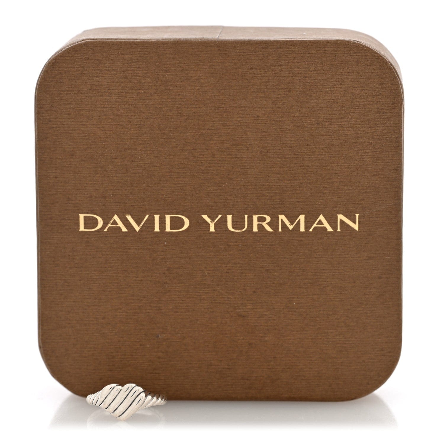 David Yurman Sterling Silver Sculpted Heart Pinky Ring 46 3.75