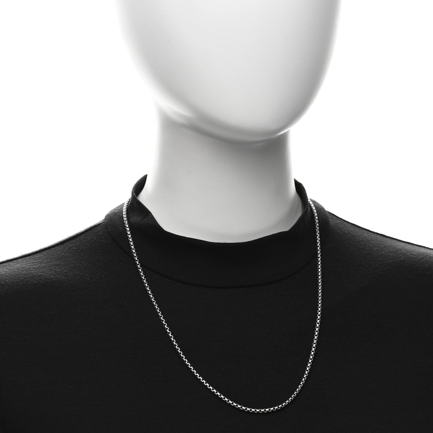 David Yurman Sterling Silver 2.5 mm Box Chain Necklace 21"