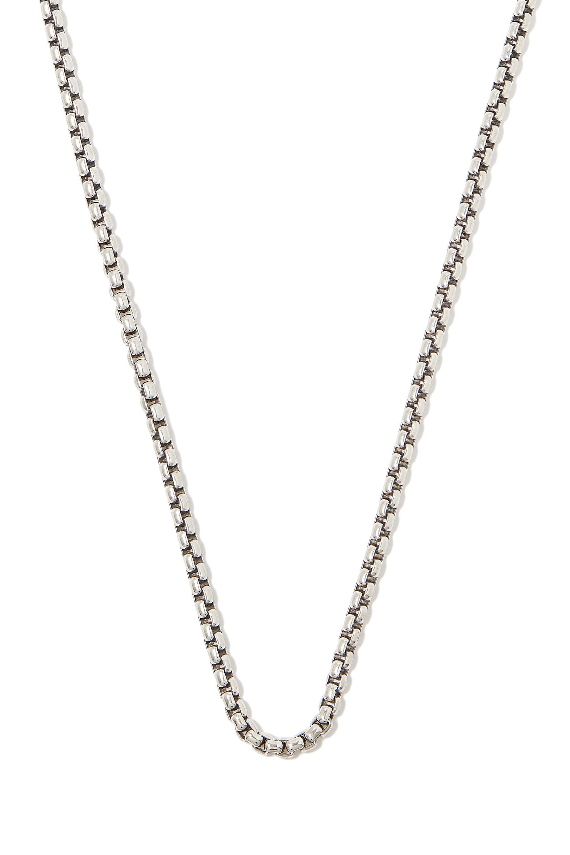 David Yurman Box Chain Necklace, Sterling Silver