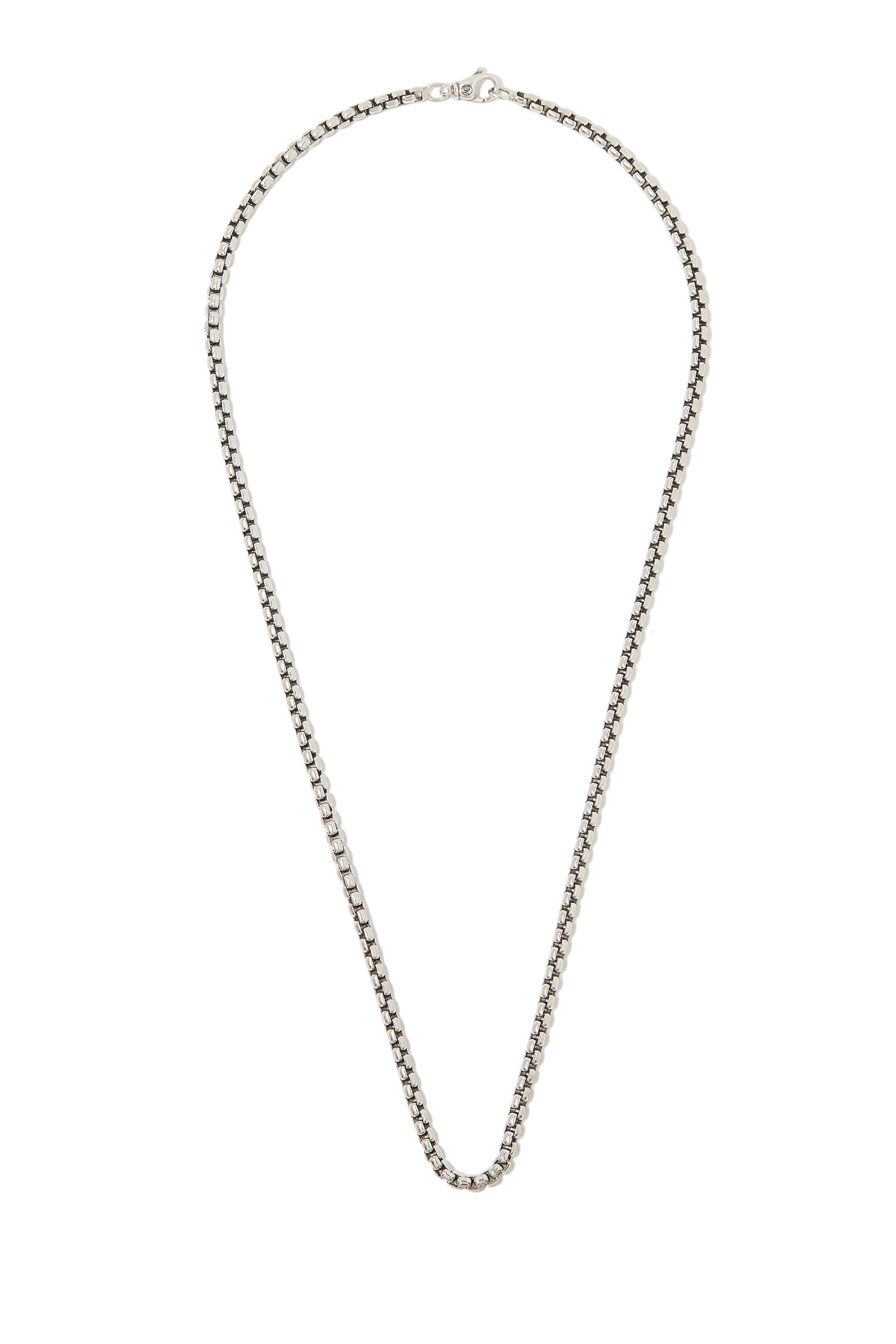 David Yurman Box Chain Necklace, Sterling Silver