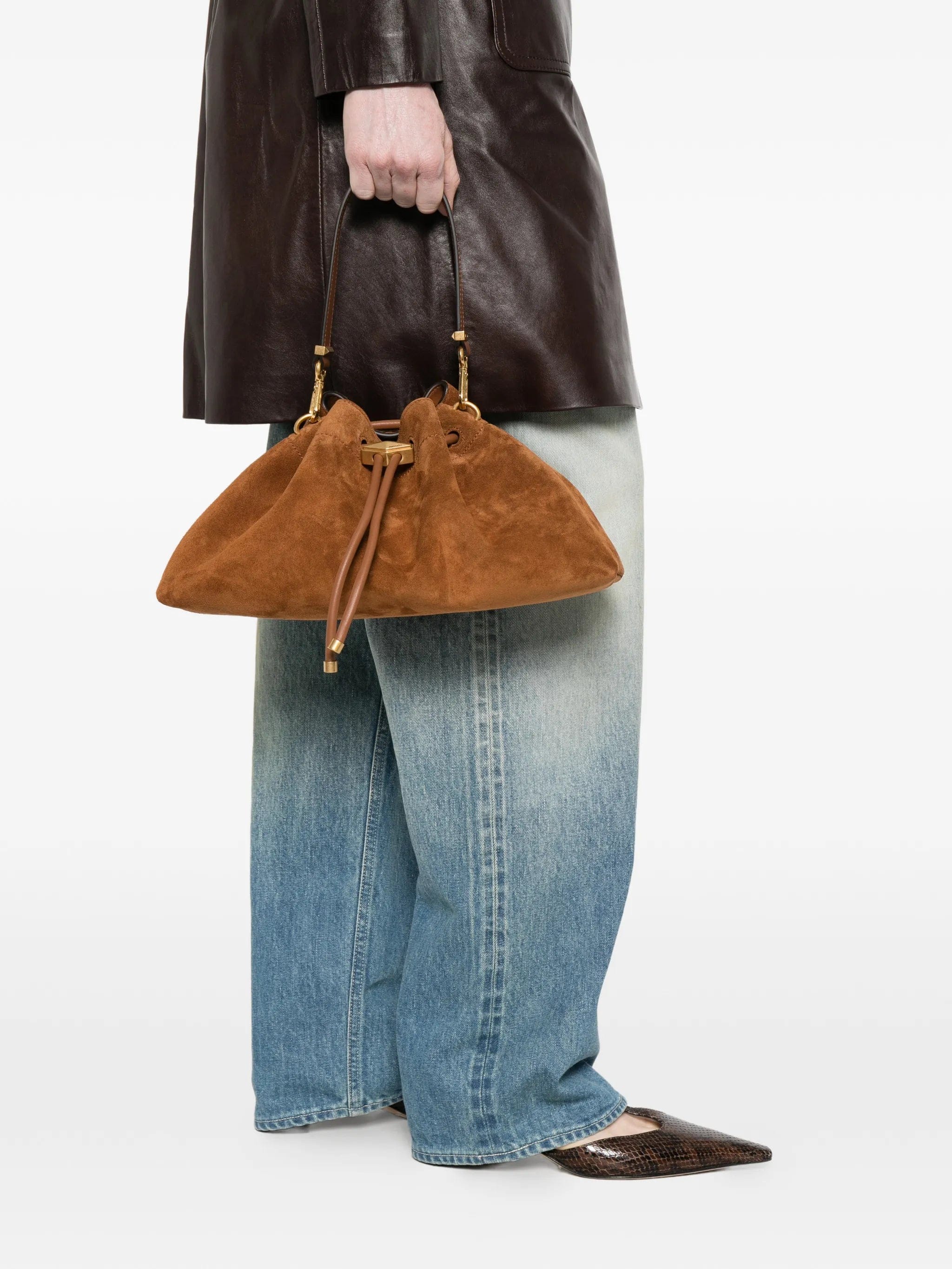 Jimmy Choo medium Cinch suede shoulder bag