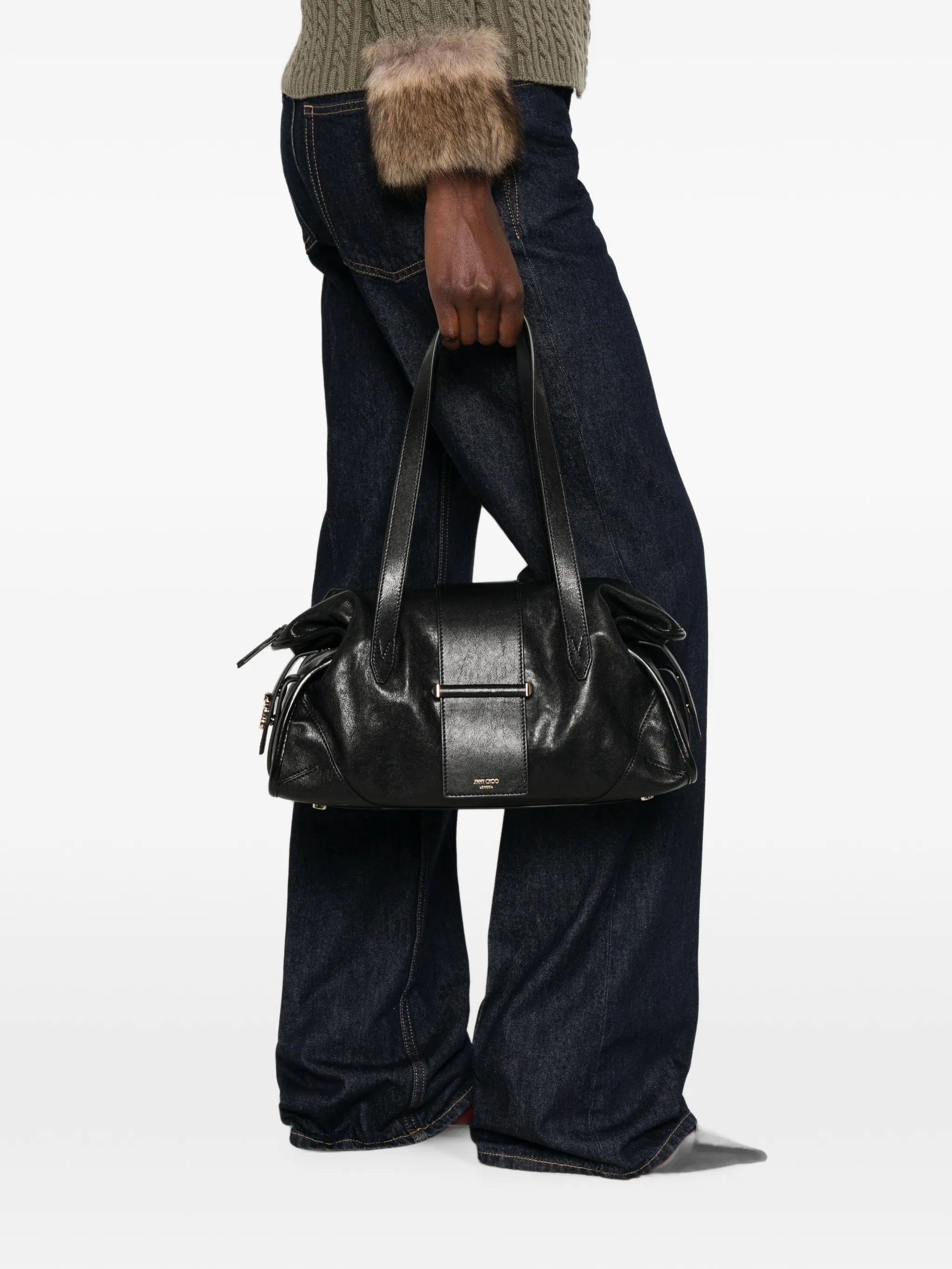 Jimmy Choo Bar Filo leather shoulder bag