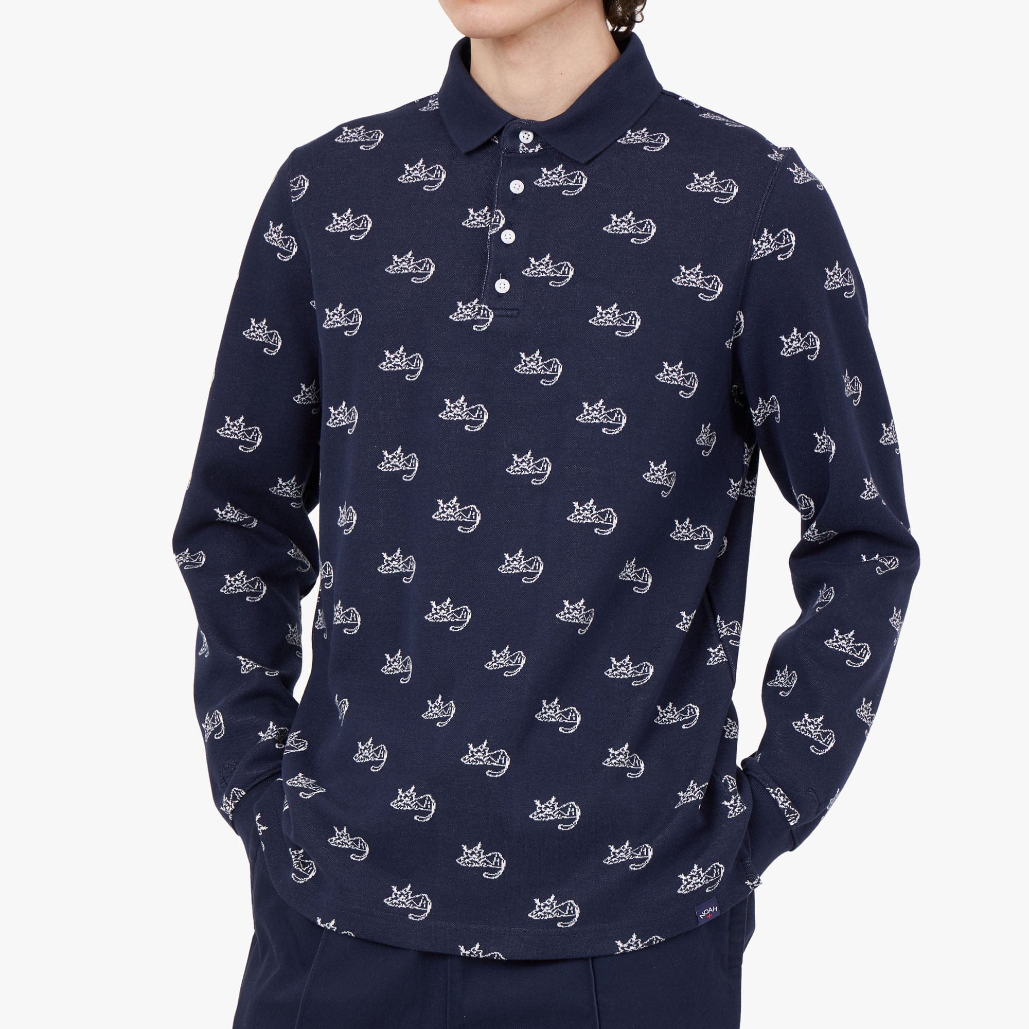 PUMA x Noah Jacquard Polo Shirt / Puma Navy