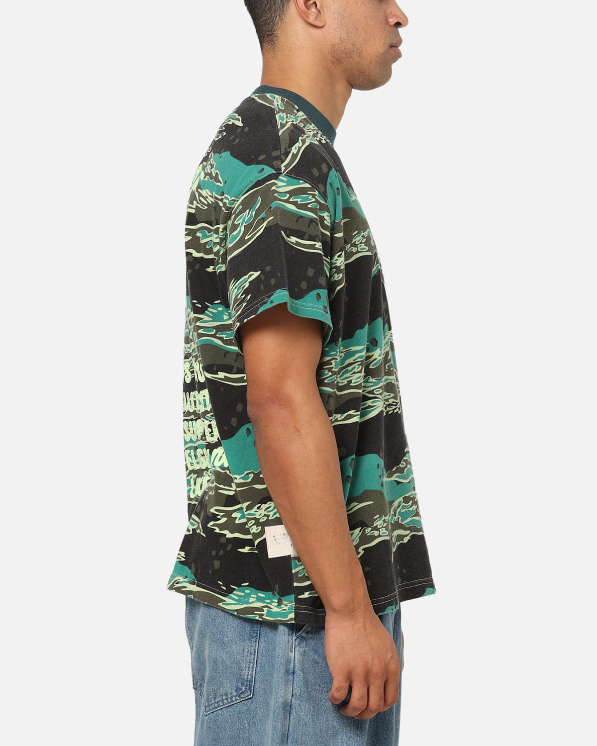 Puma LaFrance Supply All Over Print T - Shirt Green
