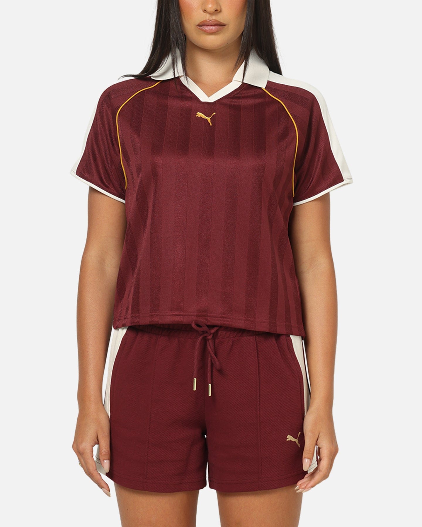 Puma Women's T7 Relaxed Football Jersey T - Shirt Ruby
