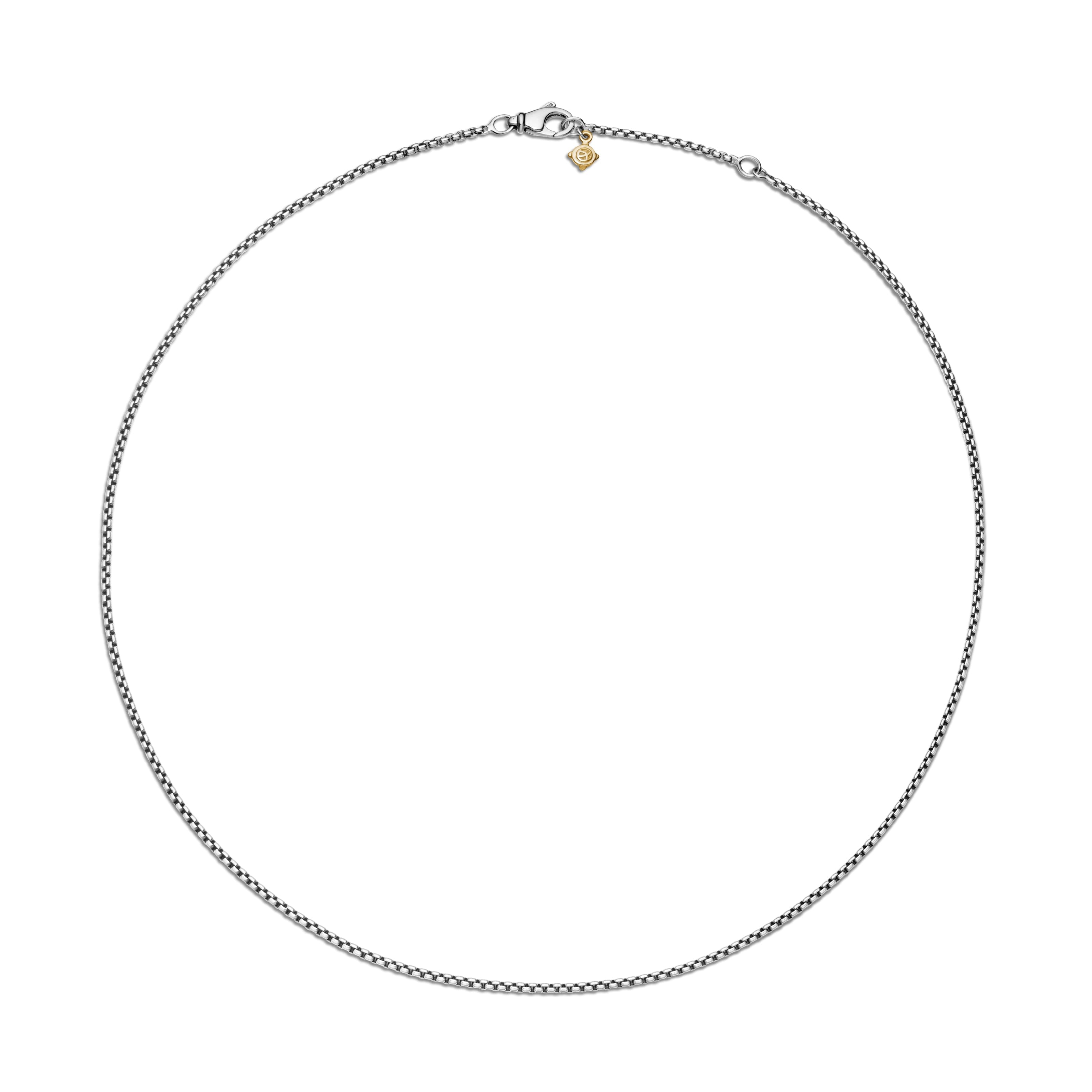 David Yurman Chain Collection Necklace in Sterling Silver and 14k Gold