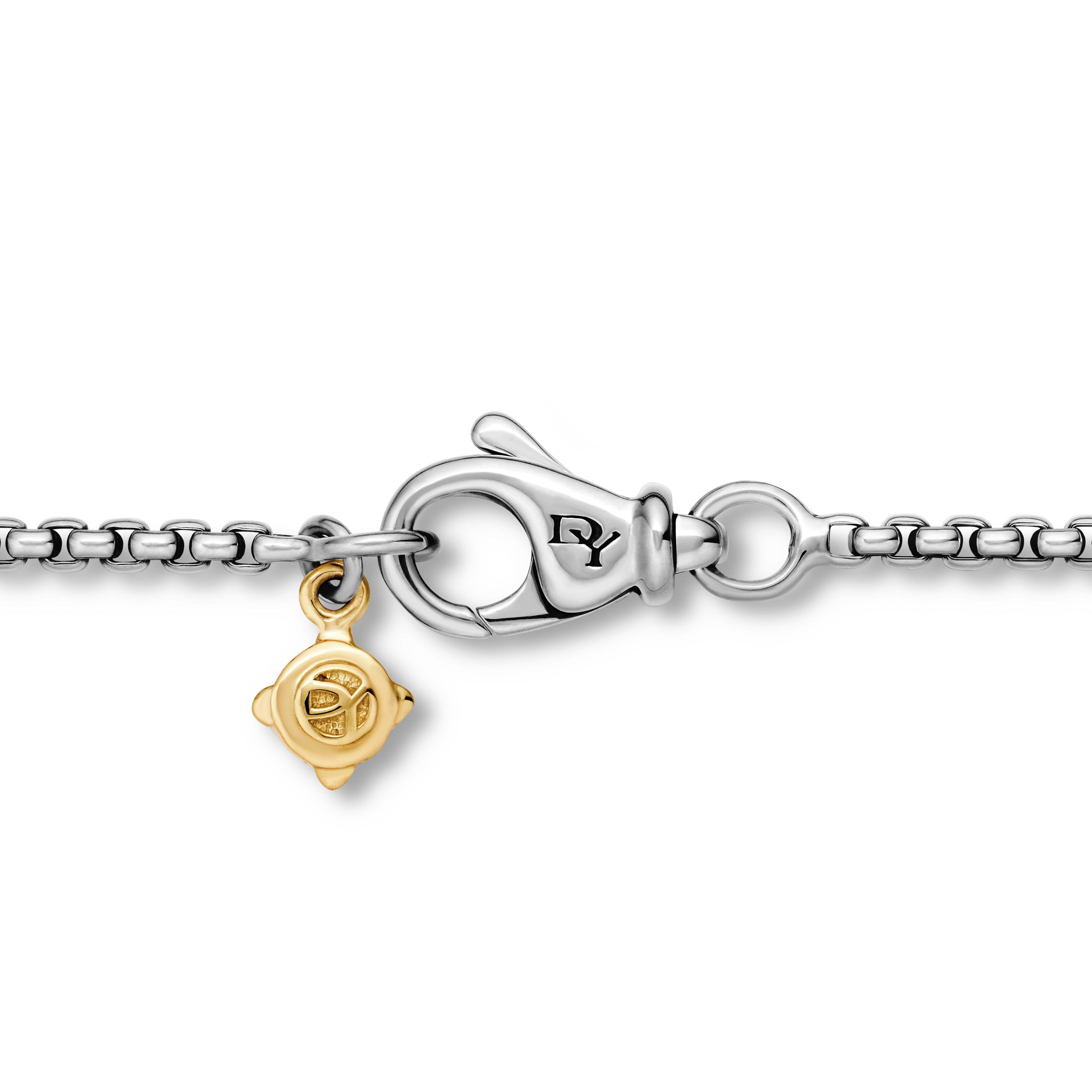 David Yurman Chain Collection Necklace in Sterling Silver and 14k Gold