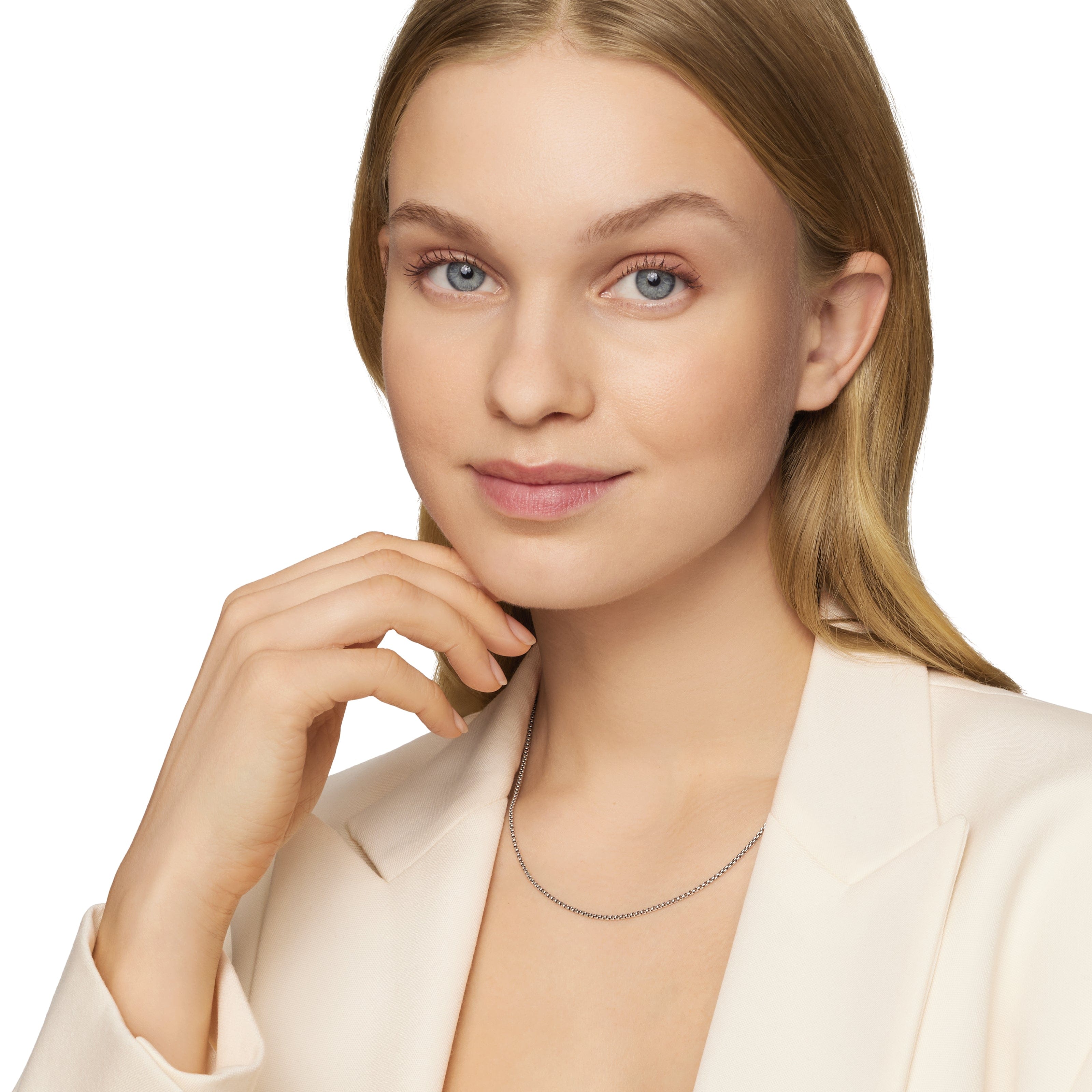 David Yurman Chain Collection Necklace in Sterling Silver and 14k Gold