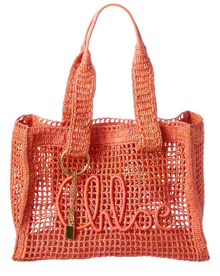 Summer Chloé Summer Banana Raffia Tote