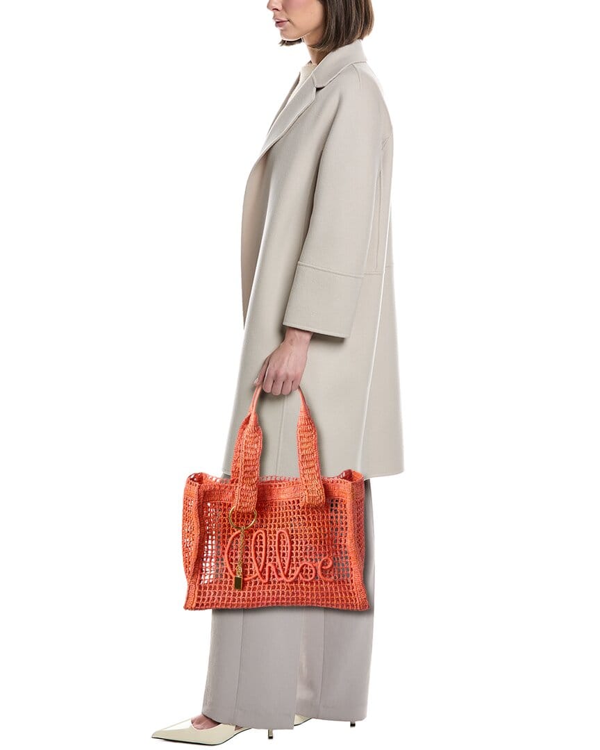 Summer Chloé Summer Banana Raffia Tote