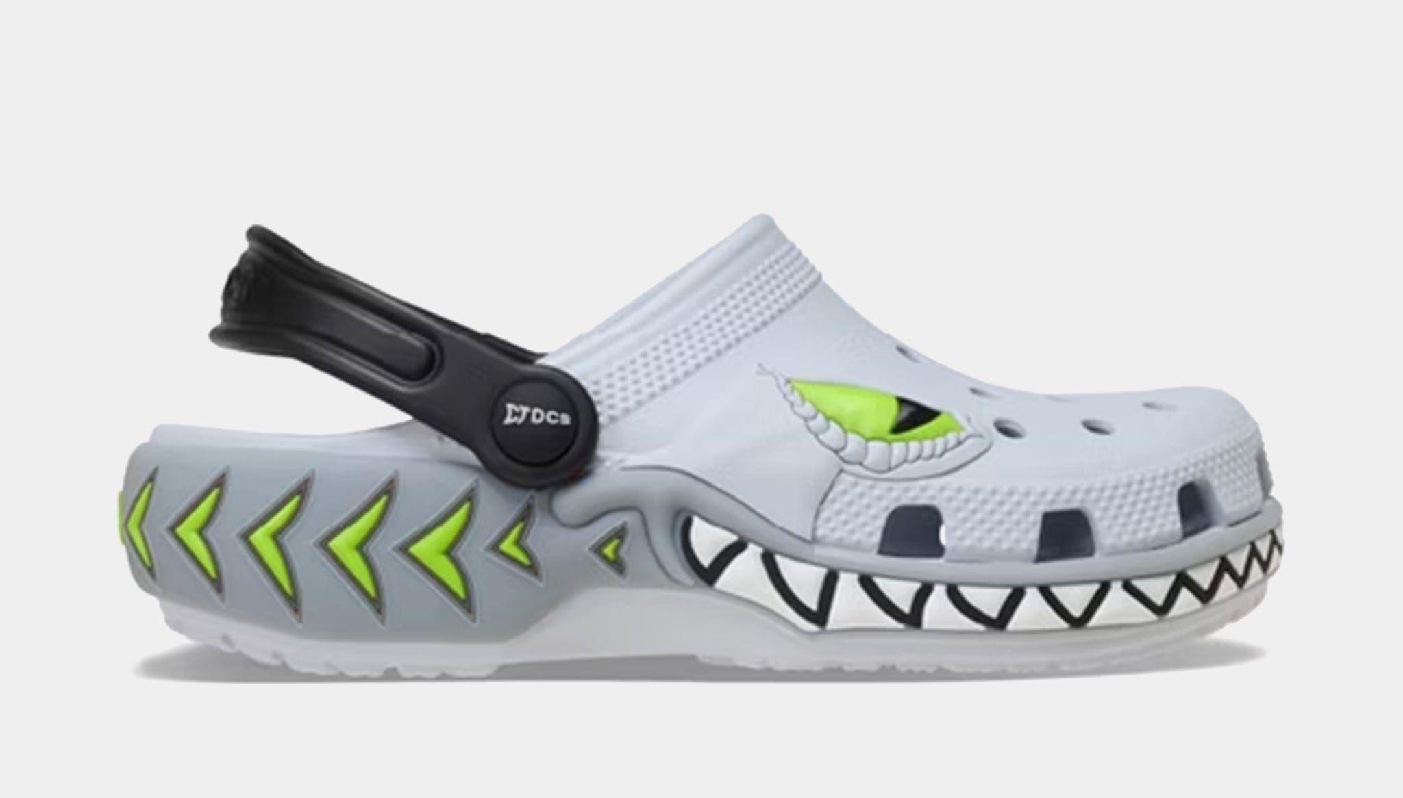 CROCS Classic Creature Lights Clog Grade School Sandals (Steel)