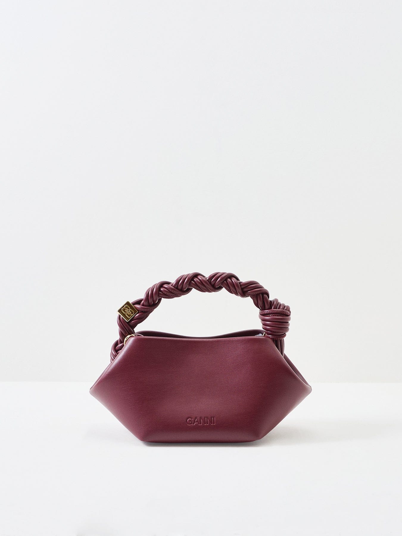 GANNI Bou Mini Crossbody Bag Burgundy