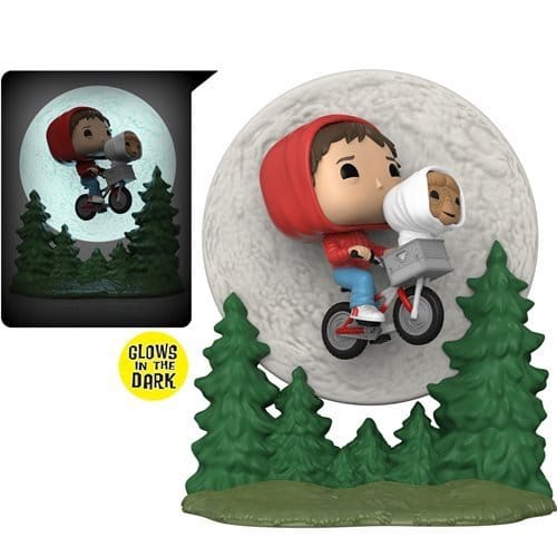 Funko Pop! Moment 1259 E.T. 40th Anniversary - Elliott & E.T. Glow - in - the - Dark Vinyl Figure