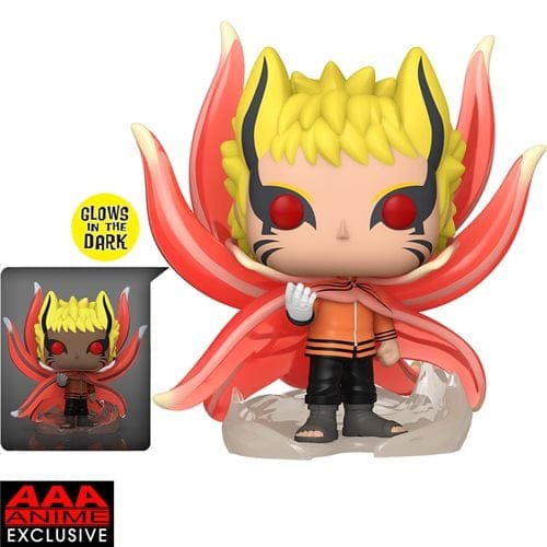 Funko Pop! 1361 Animation - Boruto - Naruto Baryon Mode Glow - in - the - Dark Super 6 - Inch Vinyl Figure - AAA Exclusive