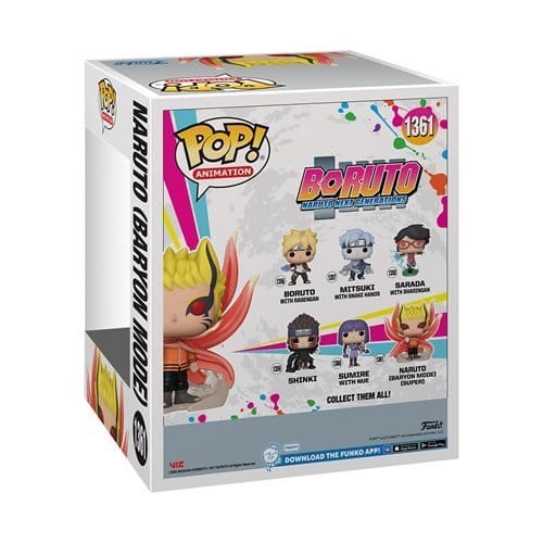 Funko Pop! 1361 Animation - Boruto - Naruto Baryon Mode Glow - in - the - Dark Super 6 - Inch Vinyl Figure - AAA Exclusive