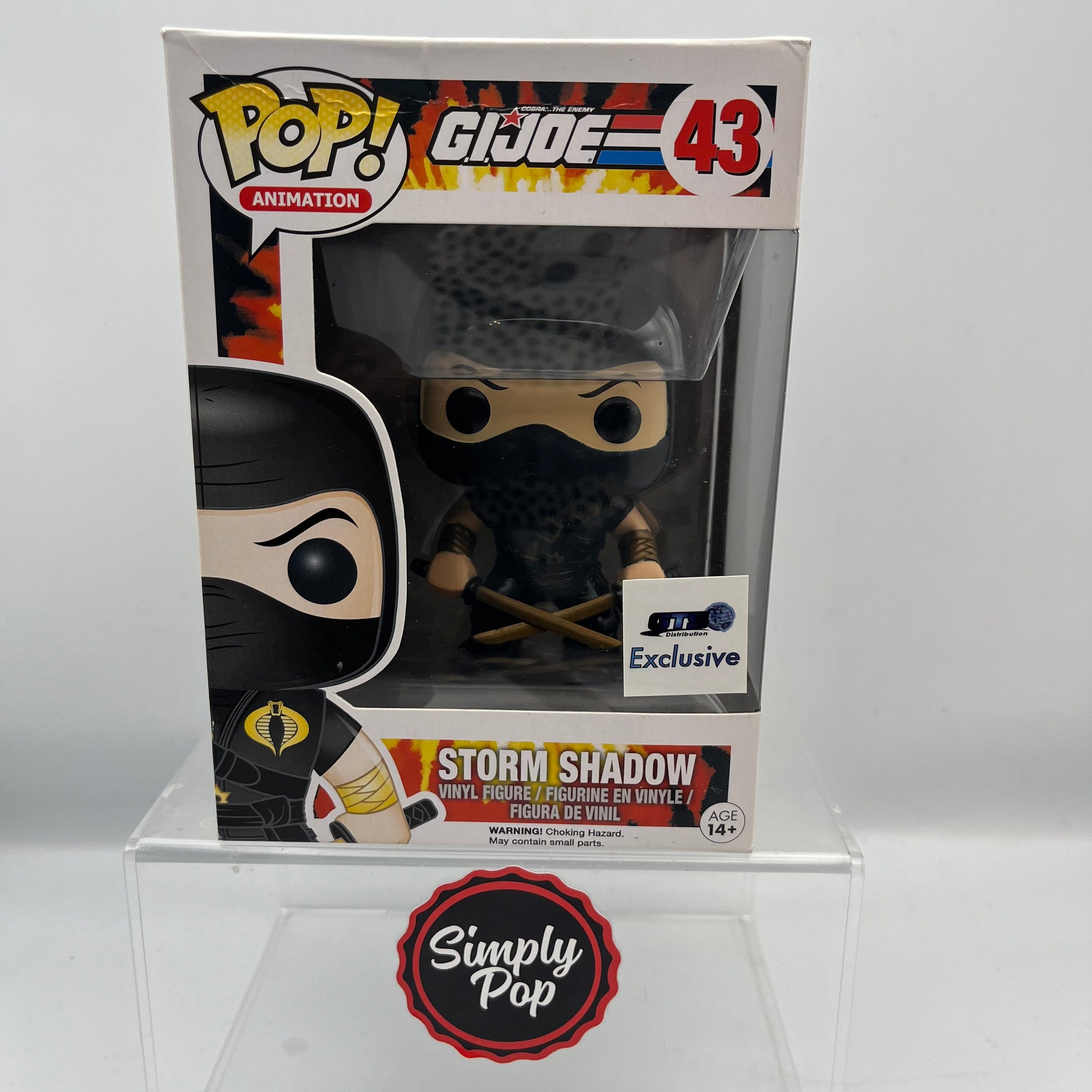 Funko Pop Storm Shadow Ninja - Ku #43 GTS Distribution Exclusive Vaulted Grail G.I. Joe Animation - B