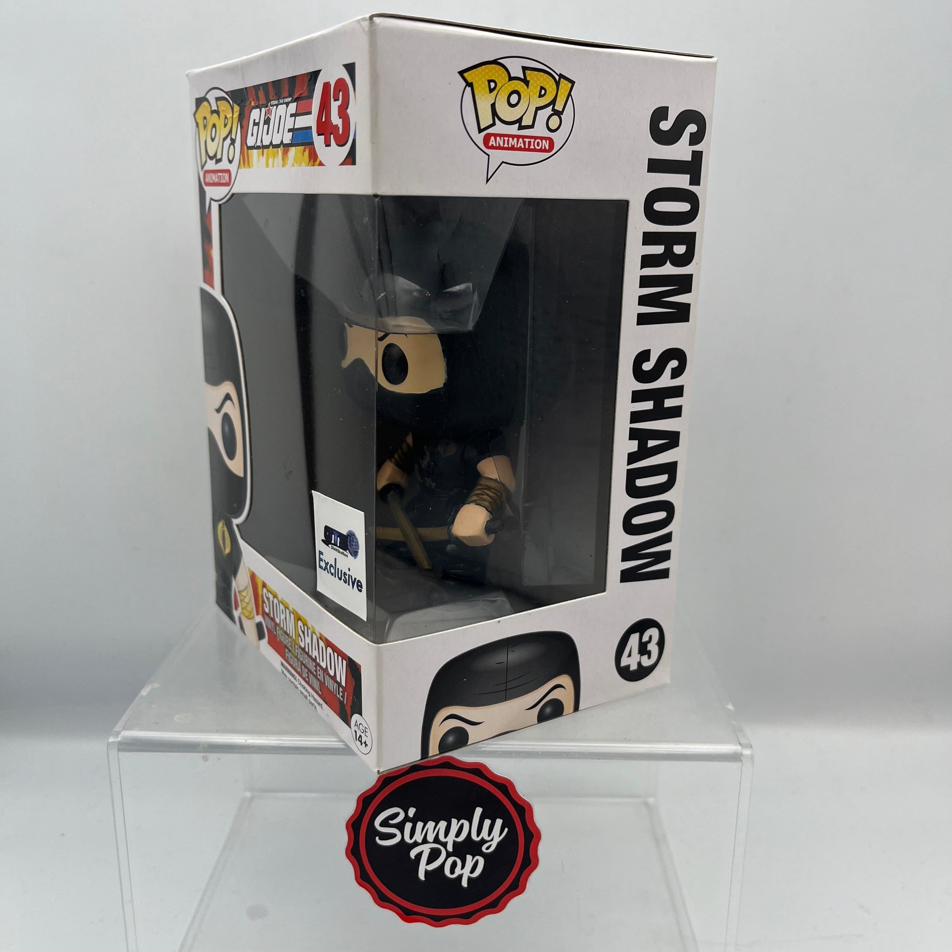 Funko Pop Storm Shadow Ninja - Ku #43 GTS Distribution Exclusive Vaulted Grail G.I. Joe Animation - B