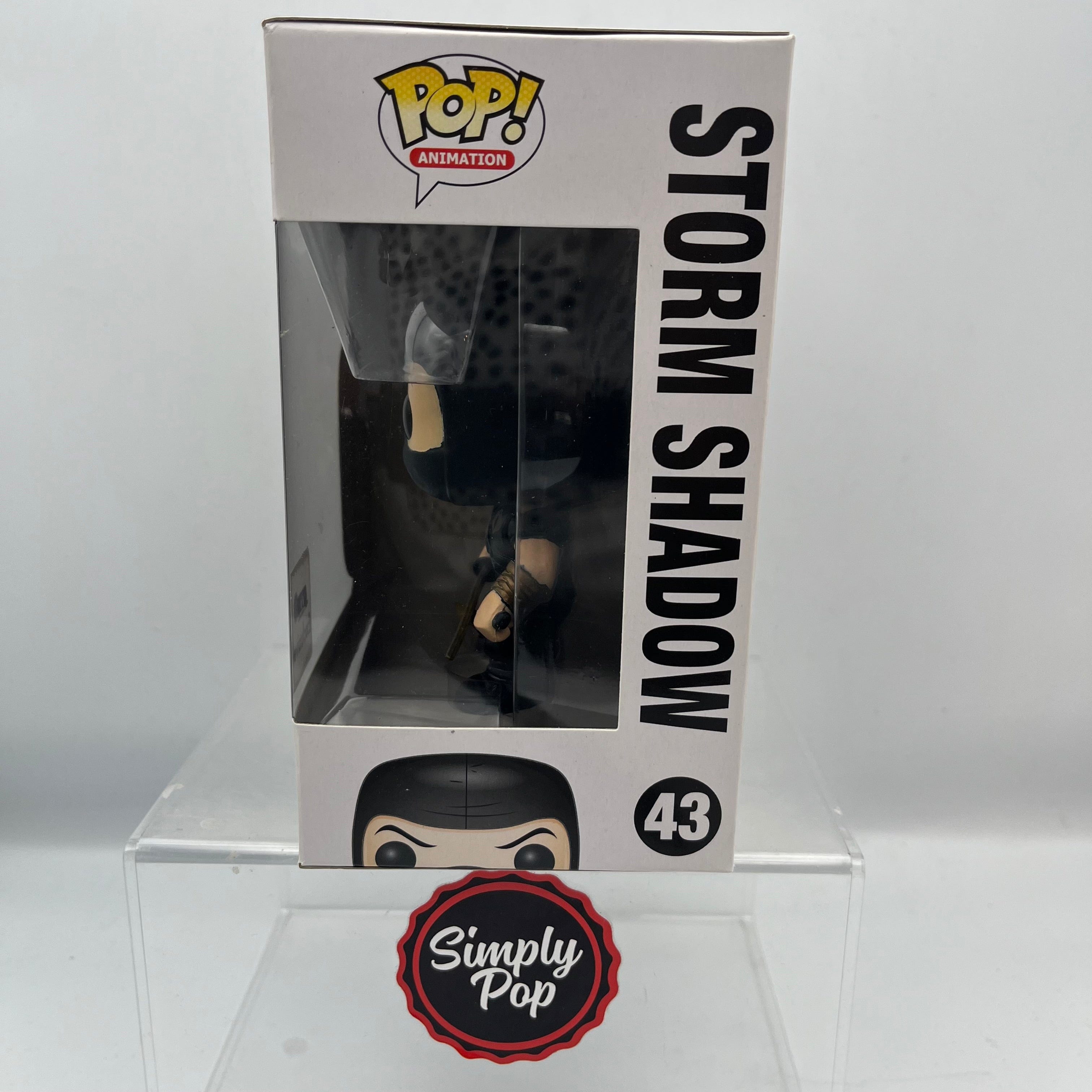Funko Pop Storm Shadow Ninja - Ku #43 GTS Distribution Exclusive Vaulted Grail G.I. Joe Animation - B