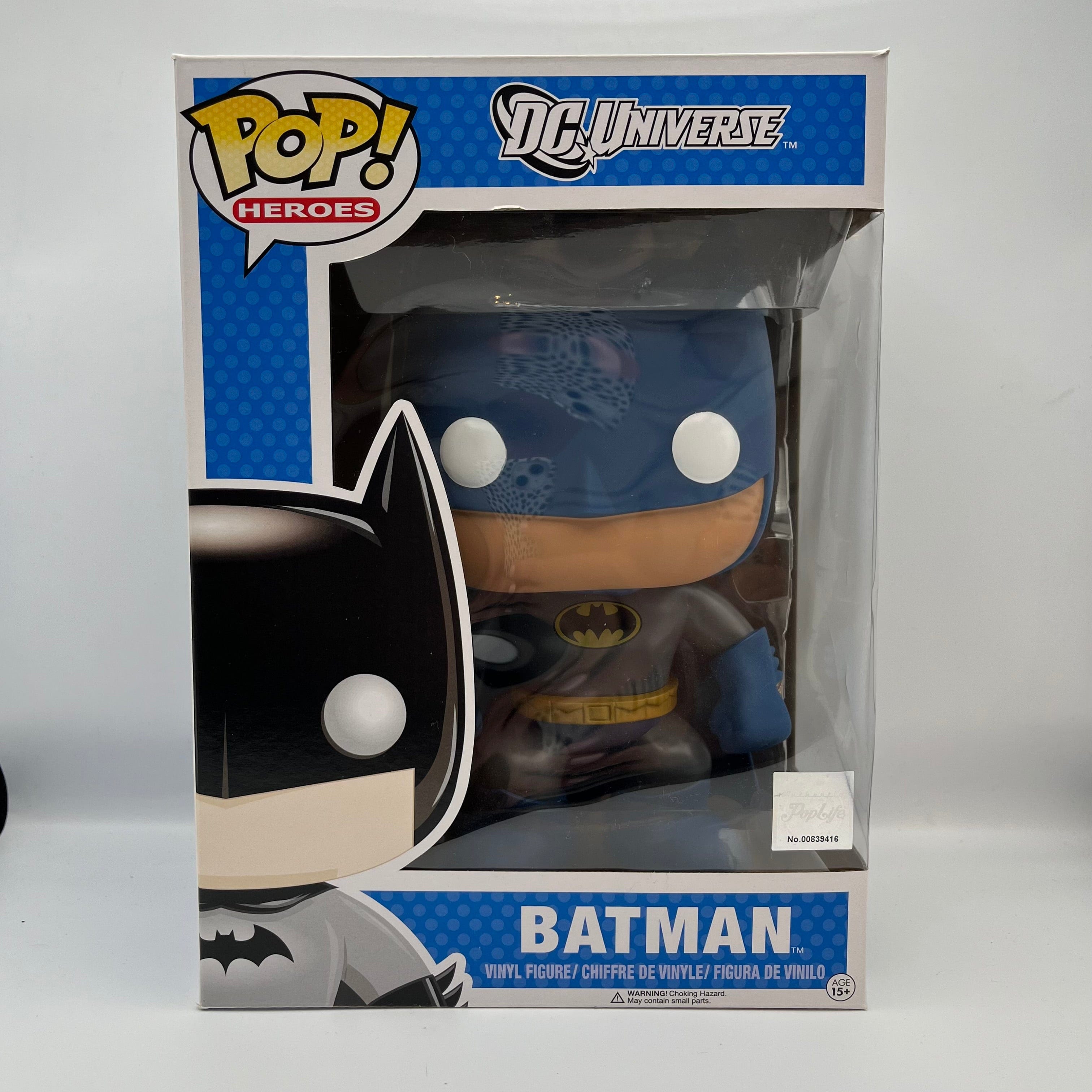 Funko Pop Batman Blue (Giant) Jumbo International Chase 9" Inch Super Size Rare Vaulted Classic DC Universe - B