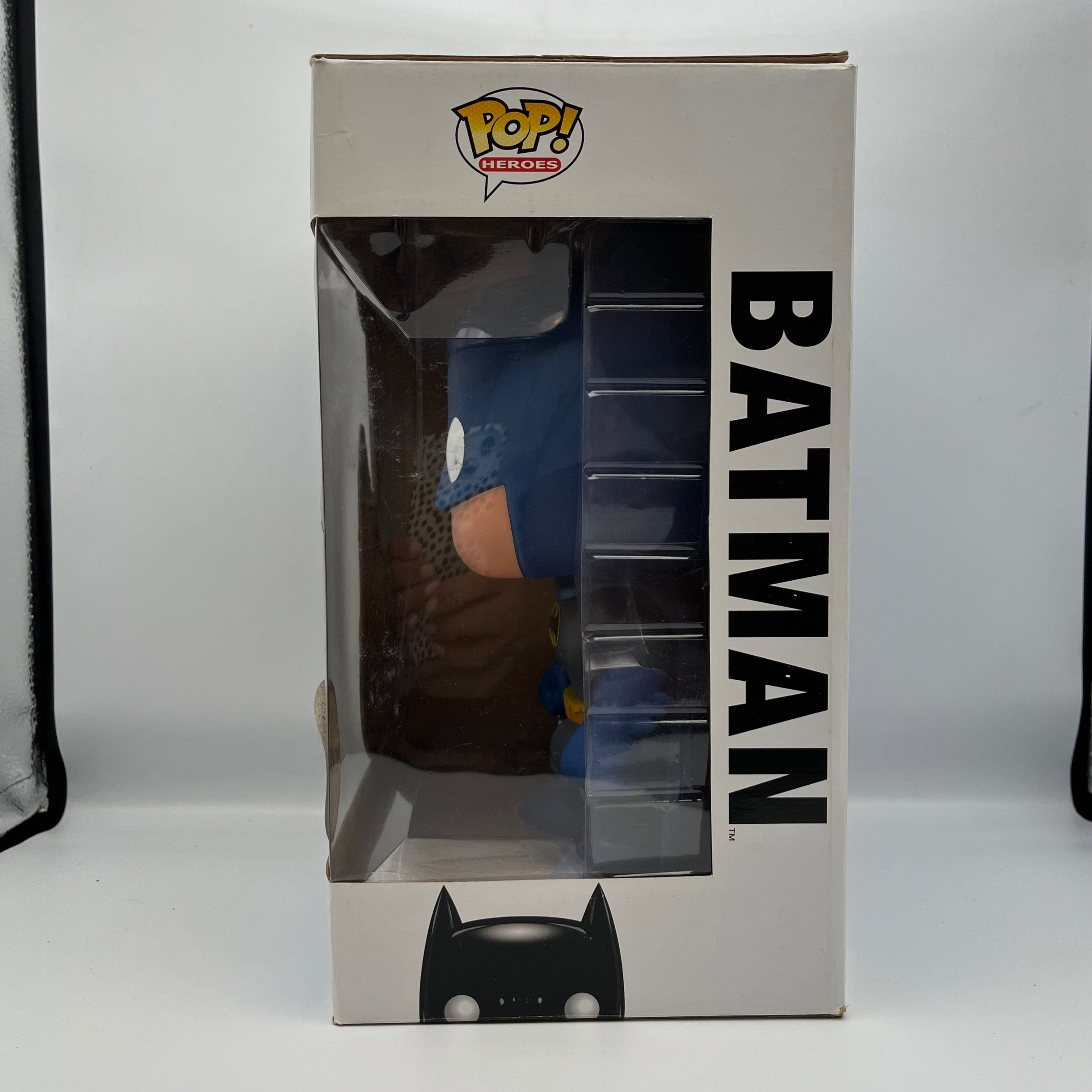 Funko Pop Batman Blue (Giant) Jumbo 9" Inch Super Size Rare Vaulted Classic DC Universe 2012 Release