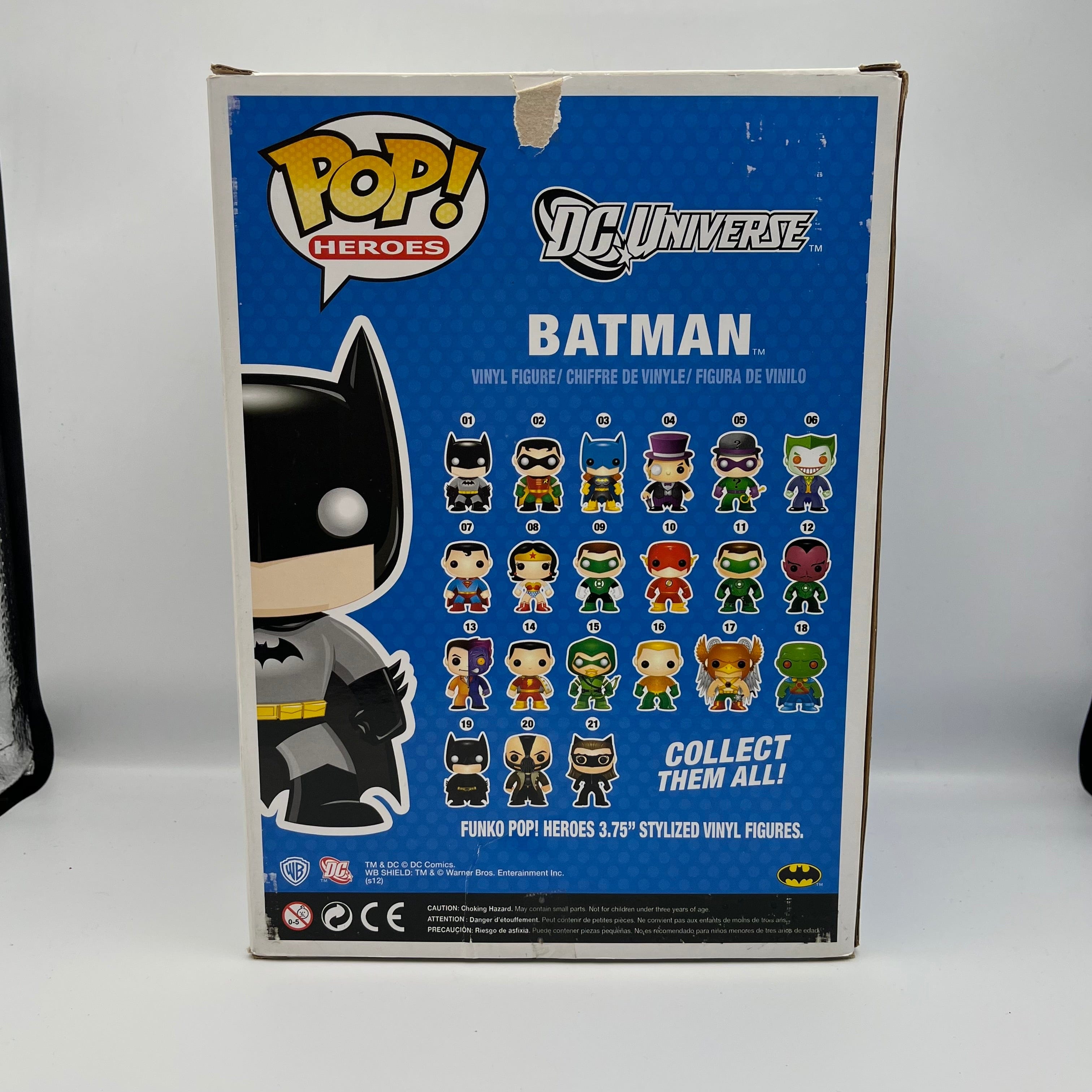 Funko Pop Batman Blue (Giant) Jumbo 9" Inch Super Size Rare Vaulted Classic DC Universe 2012 Release
