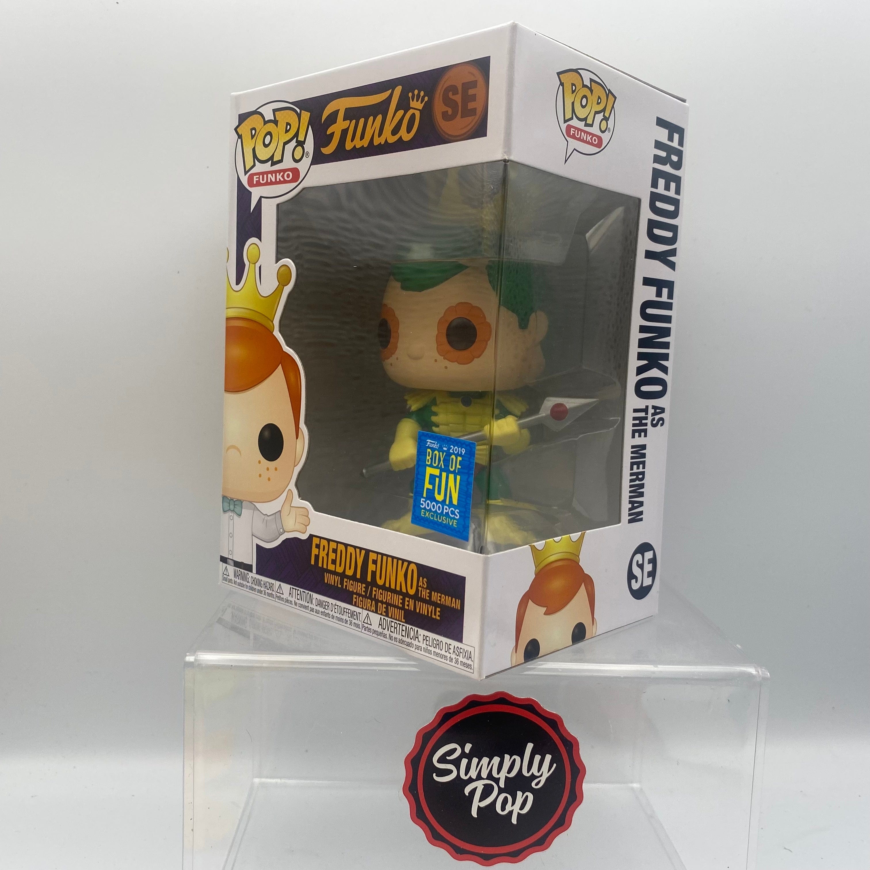 Funko Pop Freddy Funko As The Merman #SE 2019 Box Of Fun Limited to 5000 pcs Freaky Tiki Fundays