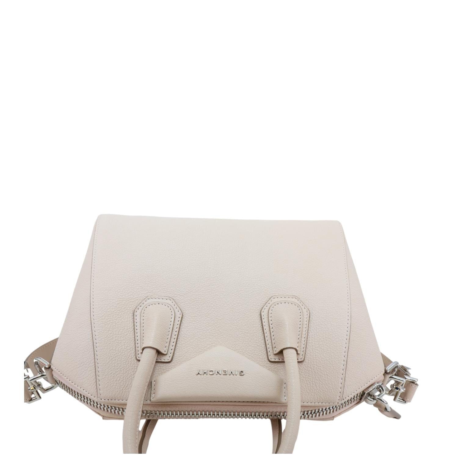 GIVENCHY Antigona Small Sugar Goatskin Leather Shoulder Bag Pale Pink