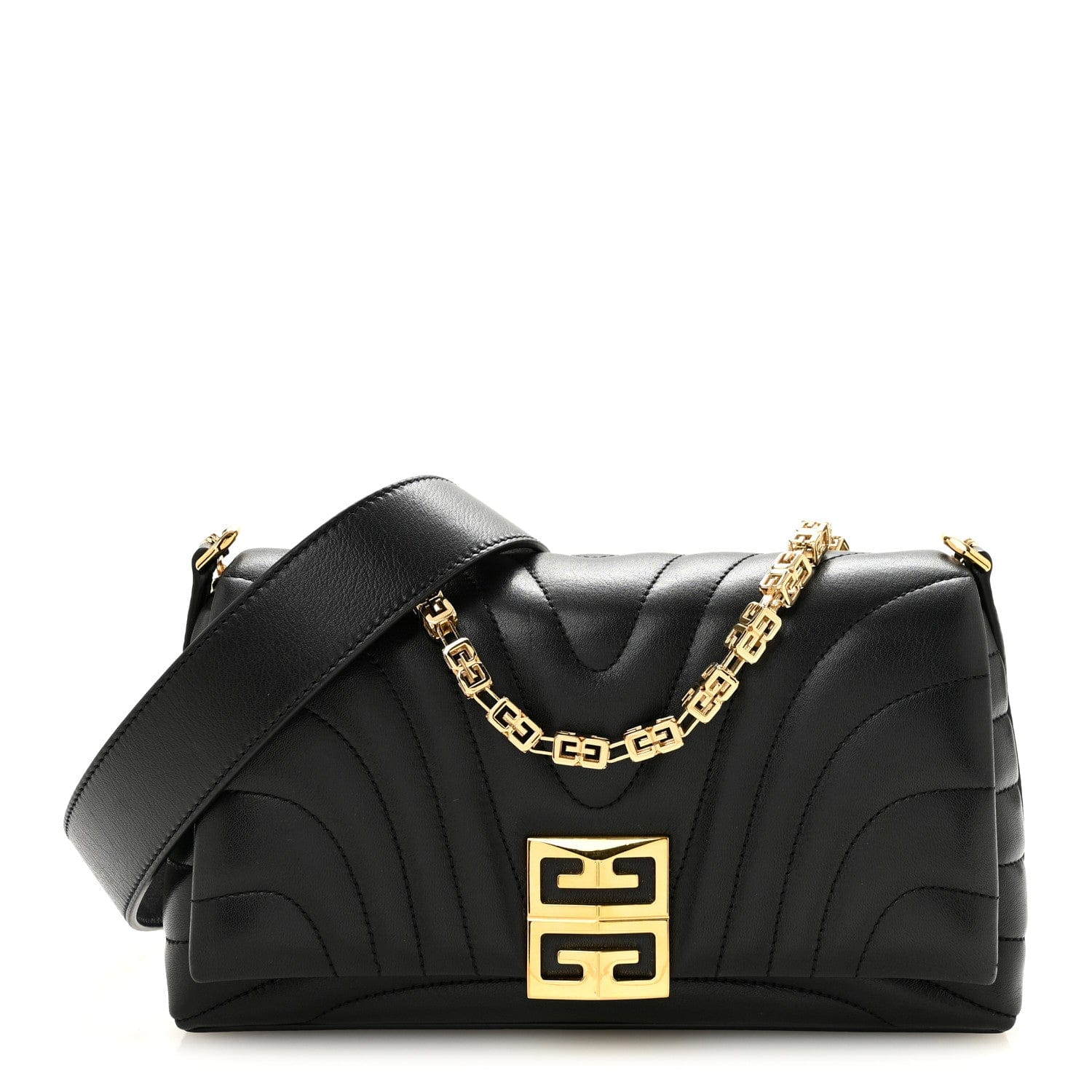 Givenchy Soft Calfskin 4 g Quilted Small Shoulder Bag Black