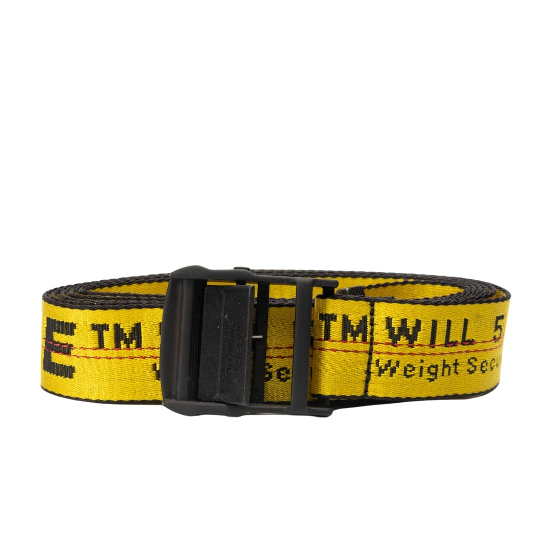 Off White Yellow Industrial Belt