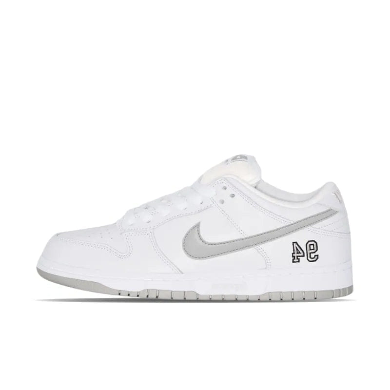 My Store Nike SB Dunk Low Supreme 94 White Metallic Silver - Preorder