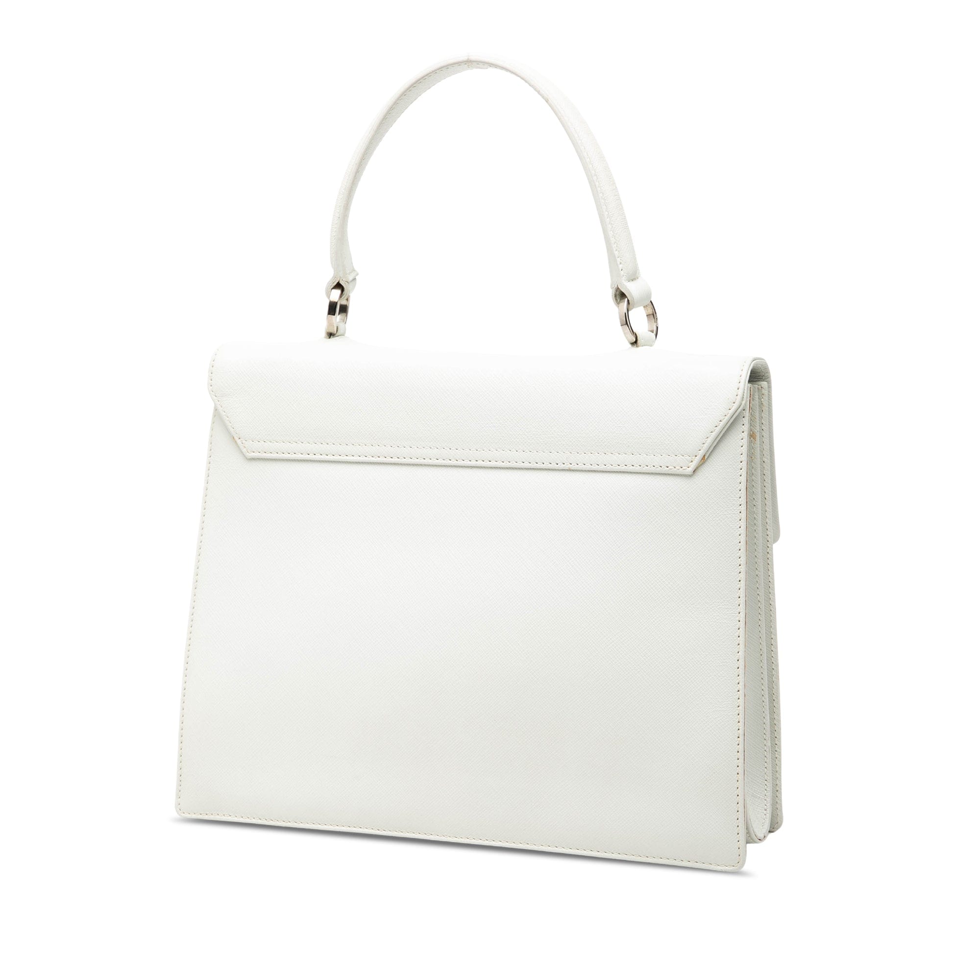 Ferragamo Leather Gancini Satchel