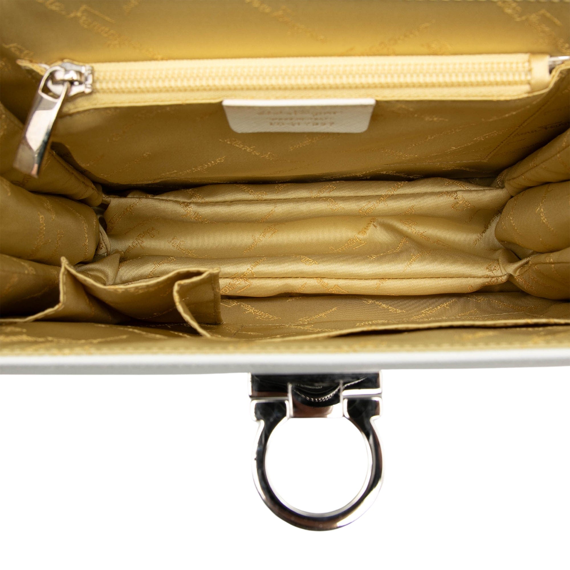 Ferragamo Leather Gancini Satchel