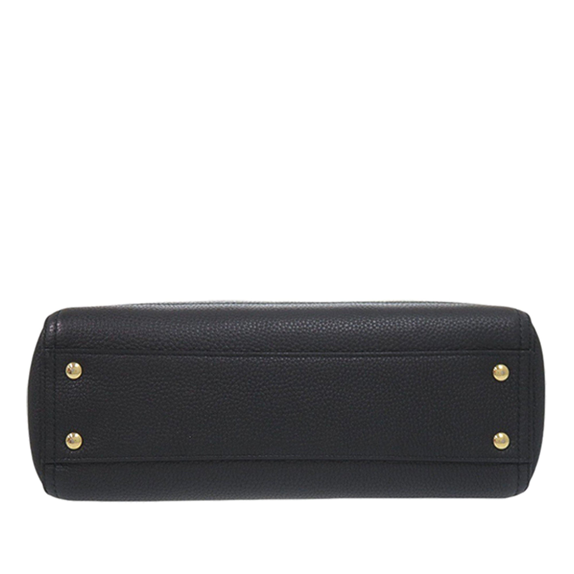 Ferragamo Pebbled Leather Ally Hobo