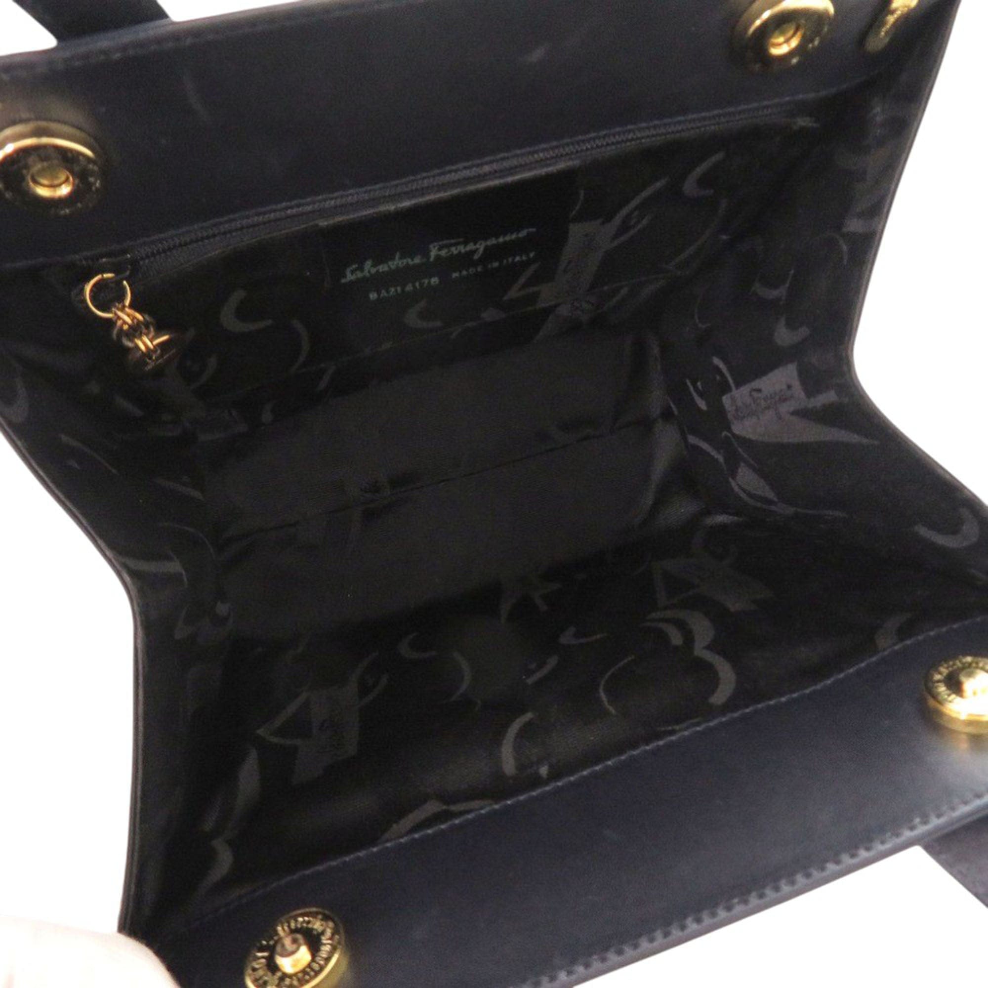 Ferragamo Leather Vara Bow Satchel