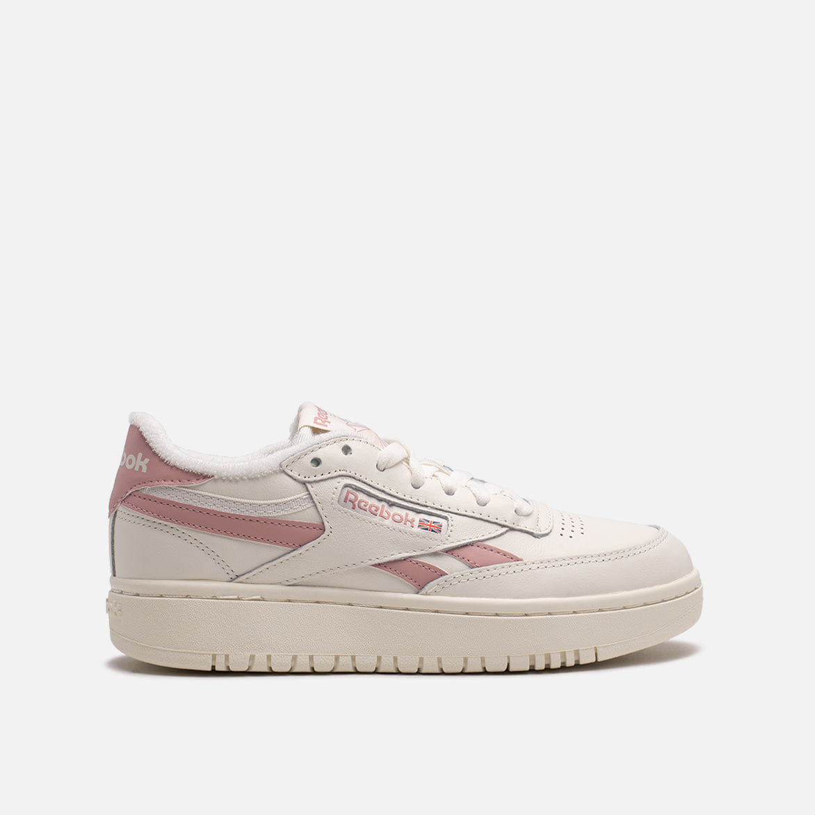 Reebok WMNS CLUB C DOUBLE REVENGE - CLOUD WHITE / SOFT ECRU / FROST BERRY