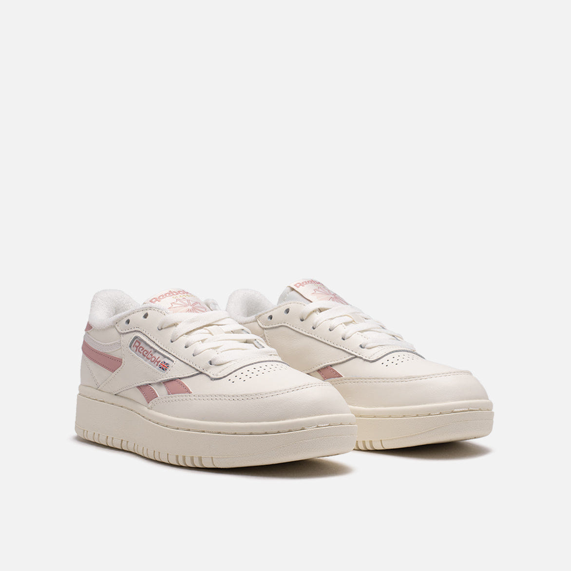 Reebok WMNS CLUB C DOUBLE REVENGE - CLOUD WHITE / SOFT ECRU / FROST BERRY