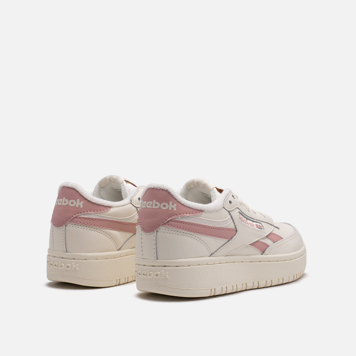 Reebok WMNS CLUB C DOUBLE REVENGE - CLOUD WHITE / SOFT ECRU / FROST BERRY