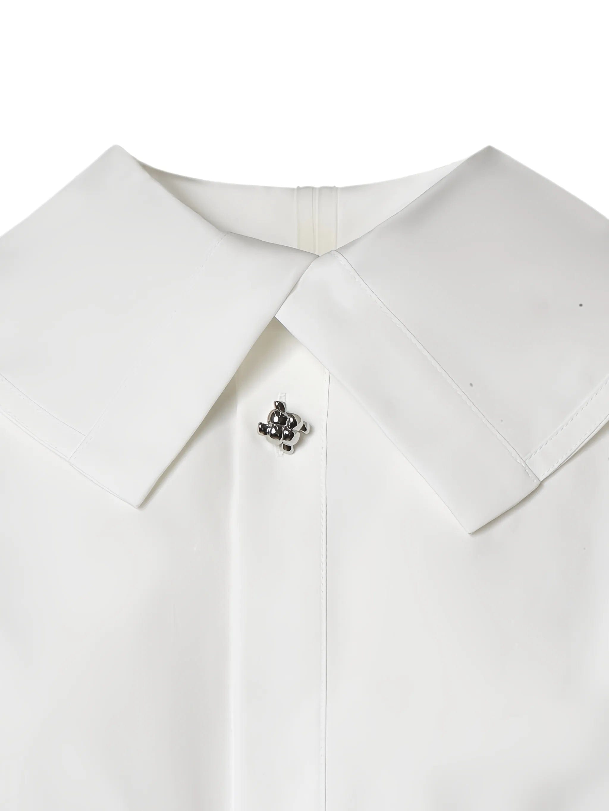Bottega Veneta oversized - collar blouse