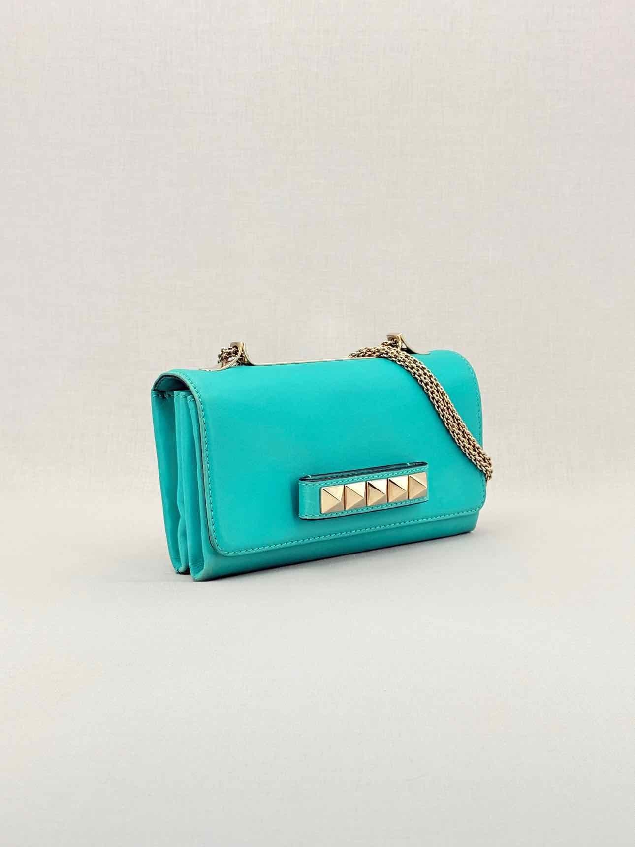 Valentino Garavani Rockstud Turquoise Shoulder Bag