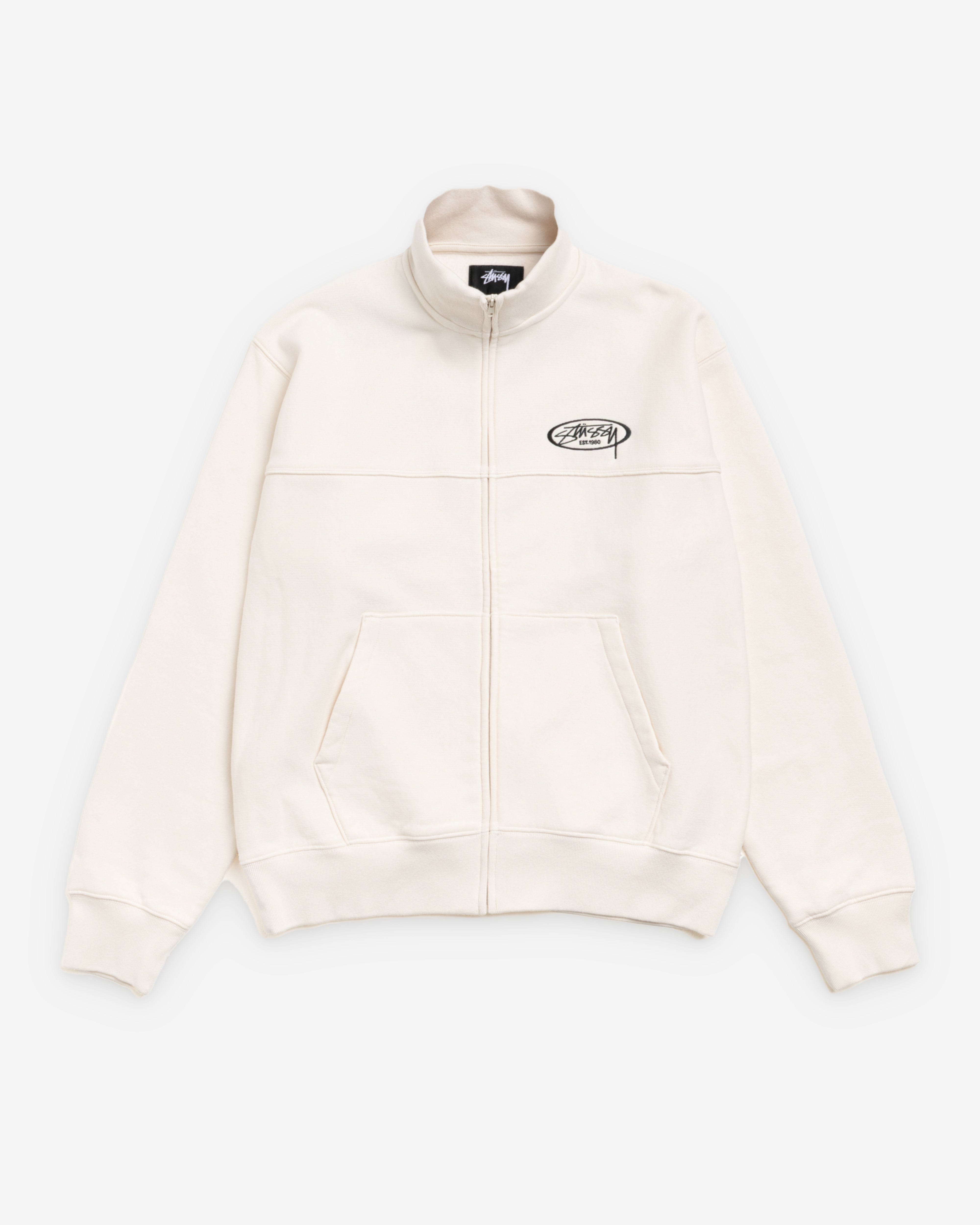 Stüssy - Men's Fleece Track Jacket - (Off - White)
