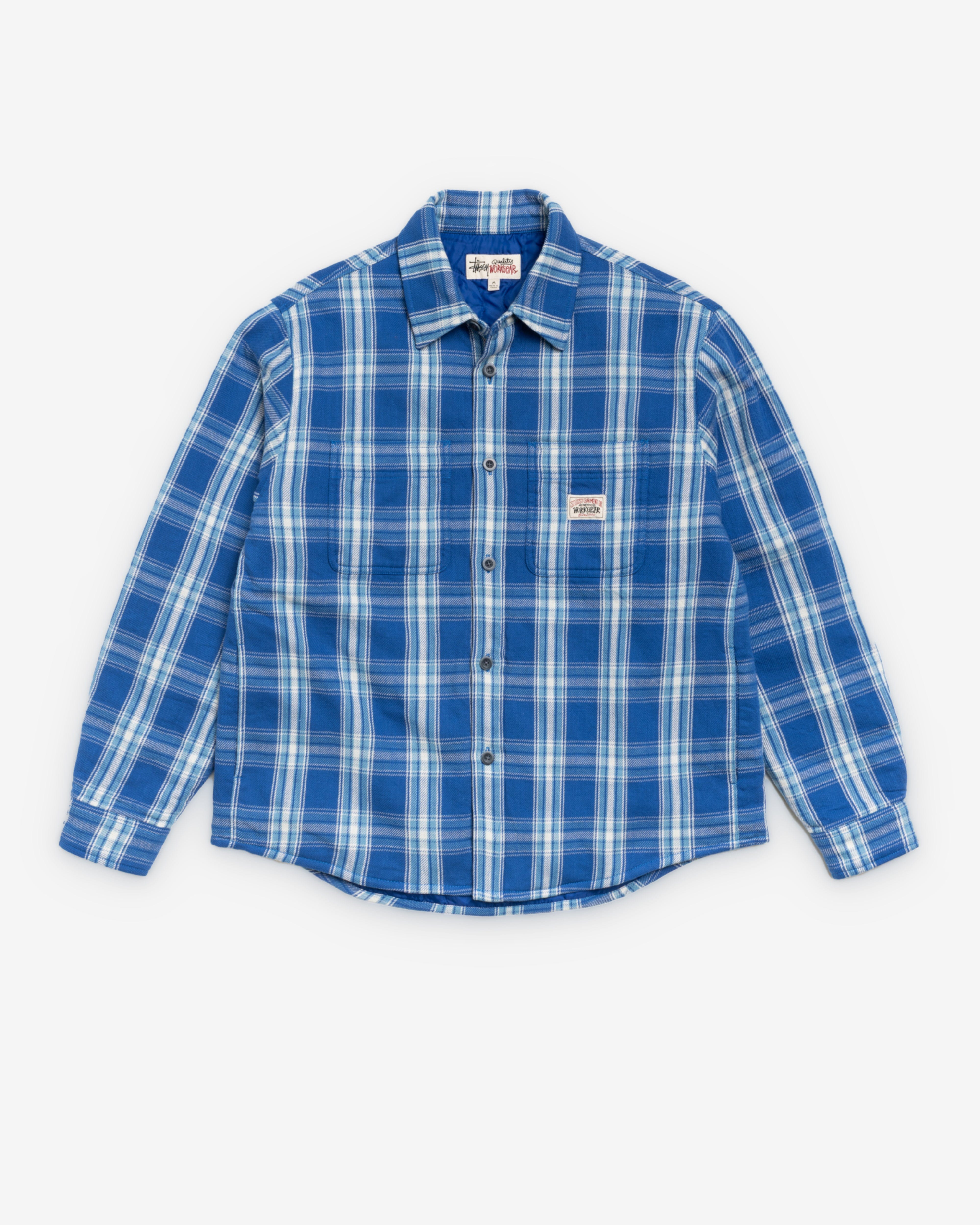Stüssy - Men's Lau Plaid Shirt Jacket - (Blue)