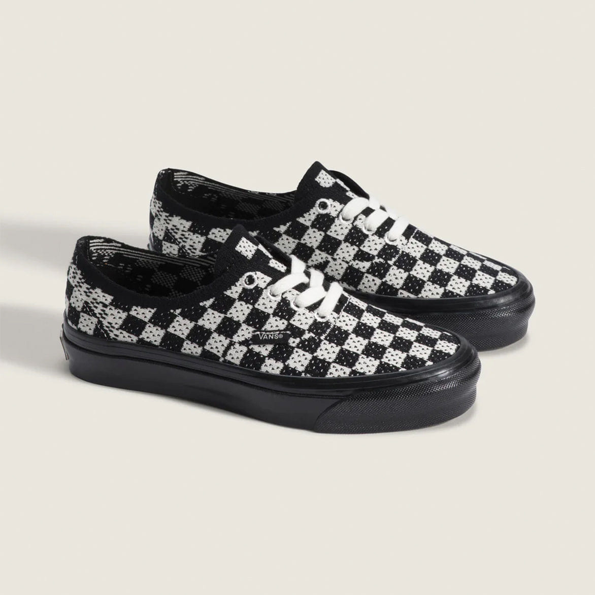 Vans LX AUTHENTIC 44 EK PUNK CHECK - BLACK / MARSHMALLOW