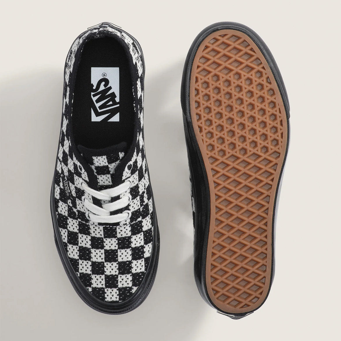 Vans LX AUTHENTIC 44 EK PUNK CHECK - BLACK / MARSHMALLOW