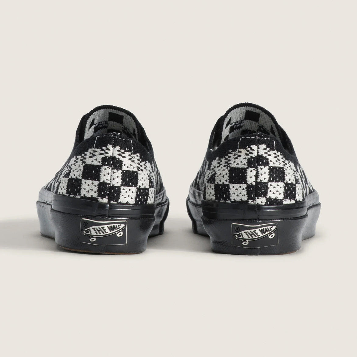 Vans LX AUTHENTIC 44 EK PUNK CHECK - BLACK / MARSHMALLOW
