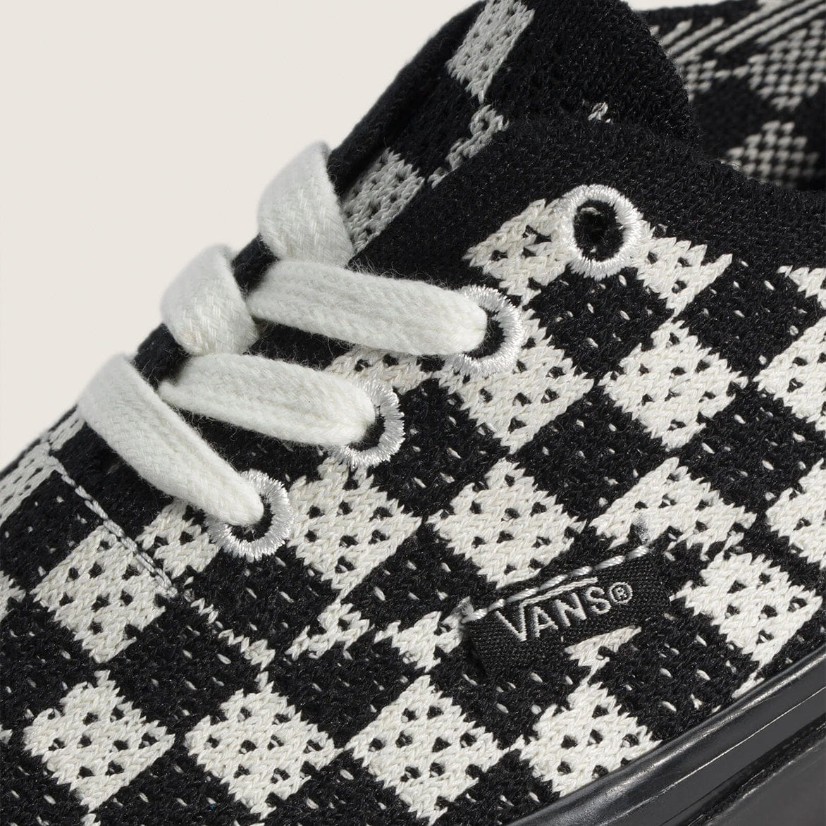 Vans LX AUTHENTIC 44 EK PUNK CHECK - BLACK / MARSHMALLOW