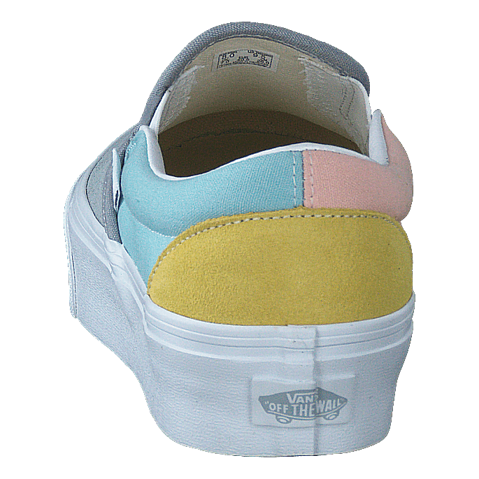 Vans Ua Classic Slip - on Platform (color Block)pastel/trwht
